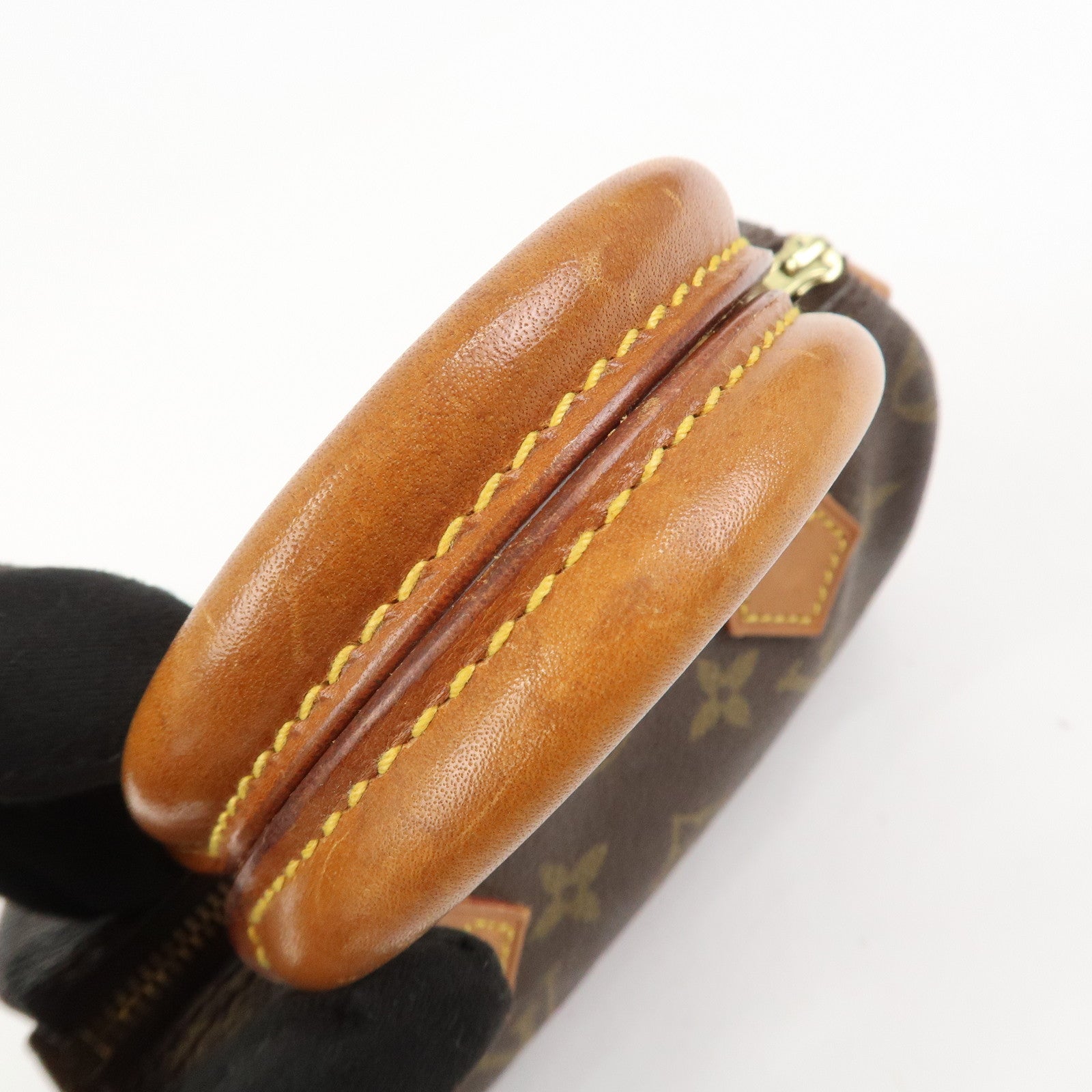 Louis Vuitton Monogram Mini Speedy Hand Bag Brown M41534