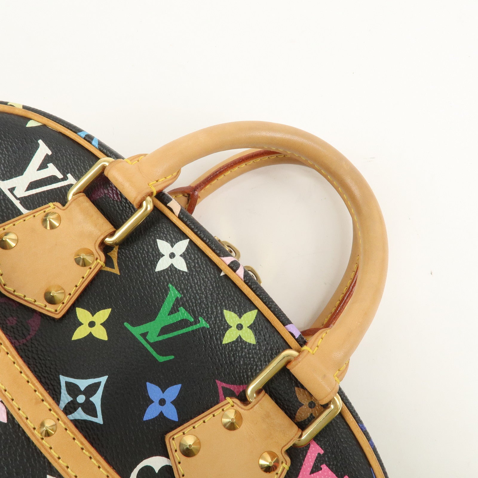 Louis Vuitton Monogram Multicolor Trouville Hand Bag Noir M92662