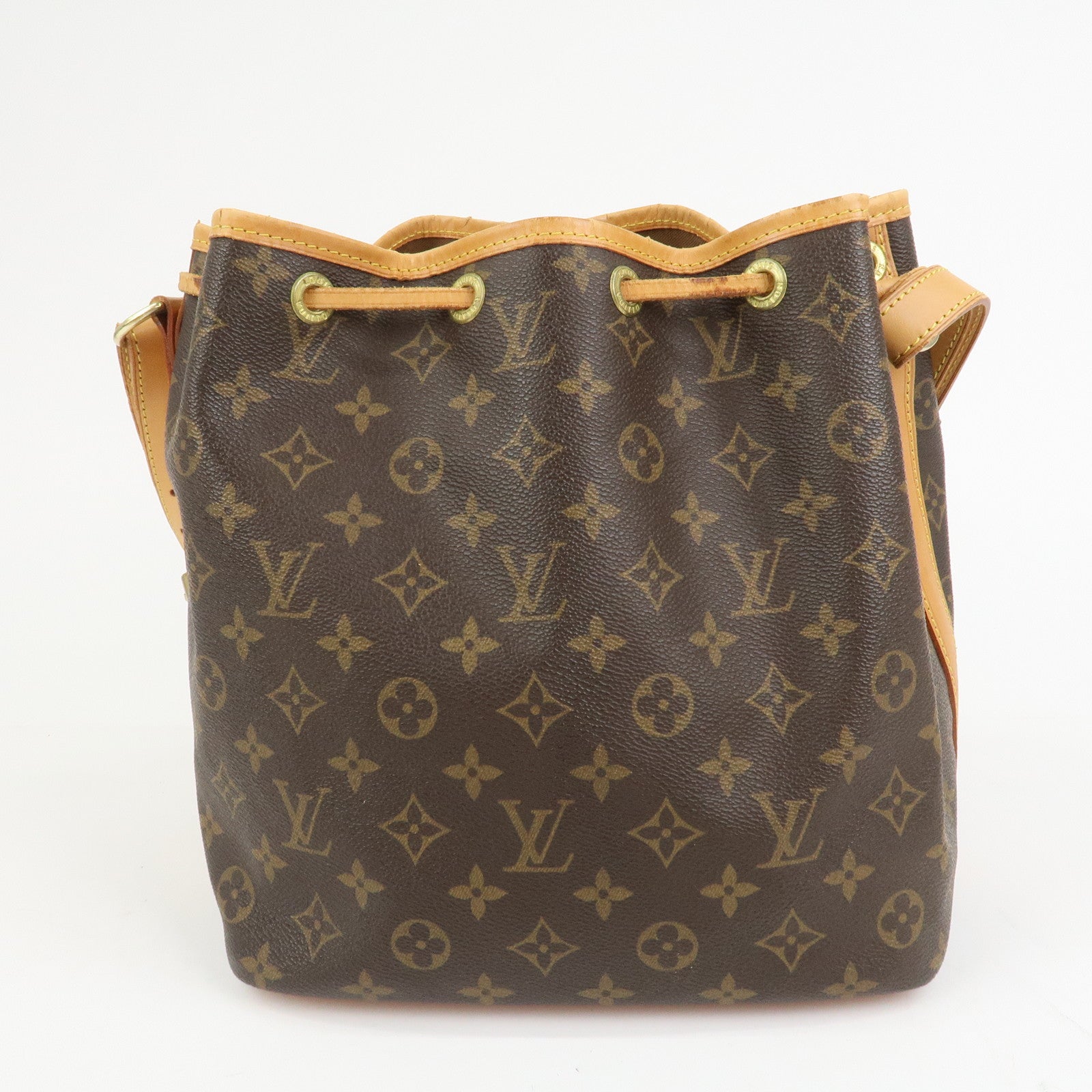 Louis Vuitton Monogram Petit Noe Shoulder Bag Brown M42226