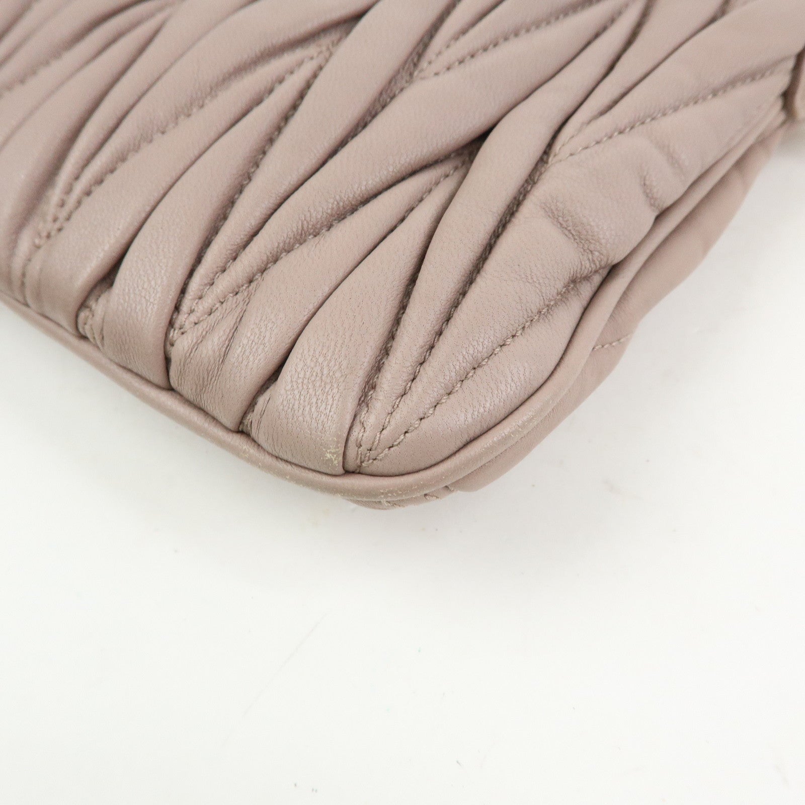 MIU MIU Matelasse Nappa Leather 2Way Bag Hand Shoulder Bag 5N1572