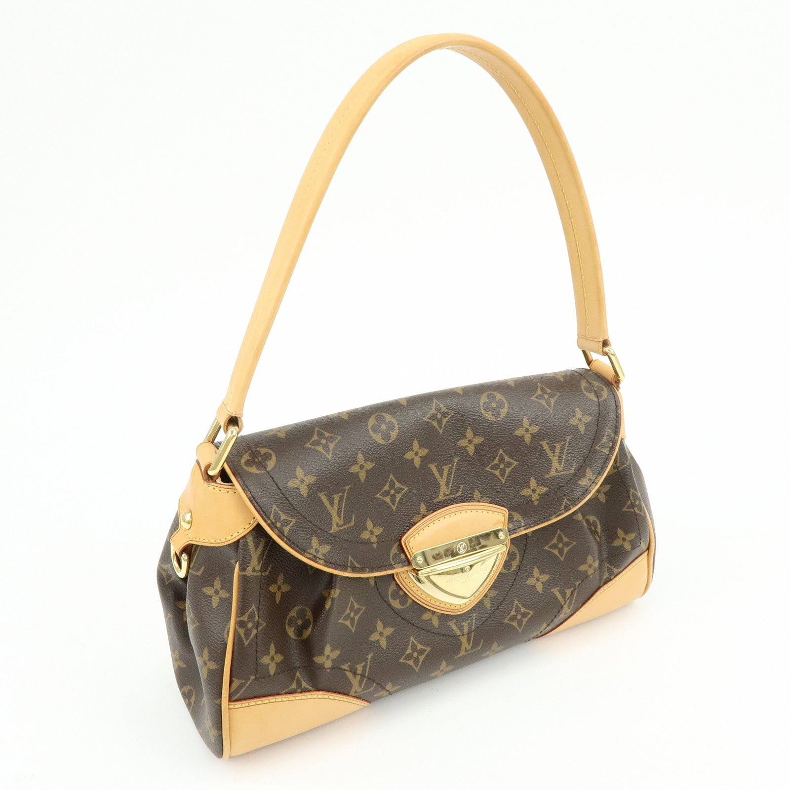 Louis Vuitton Monogram Beverly MM Shoulder Hand Bag Brown M40121
