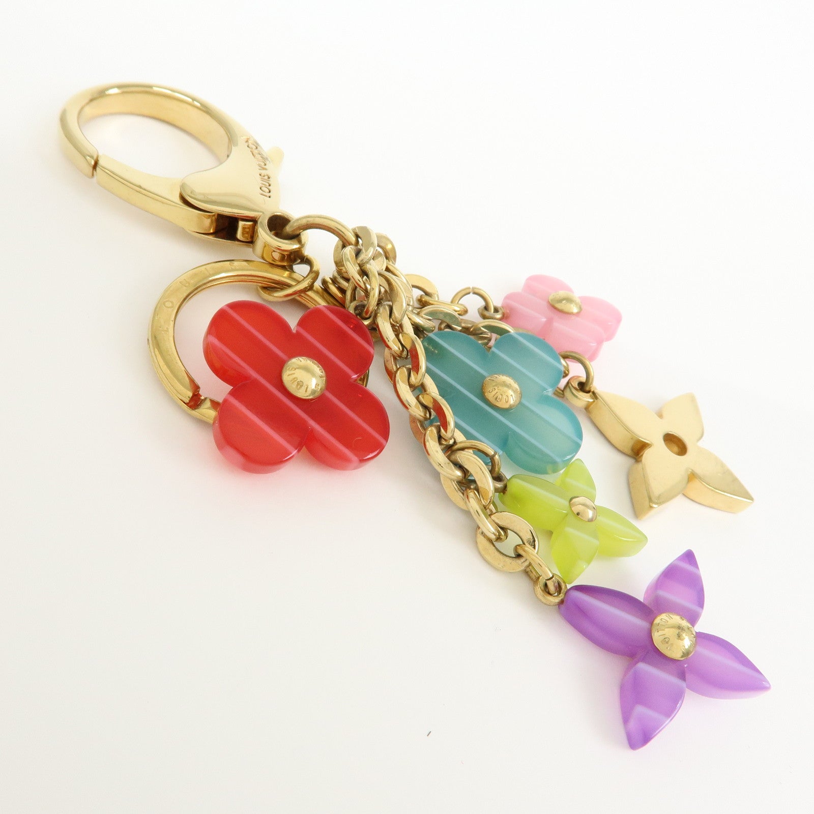 Louis Vuitton Porte Cles Pop Flower Key Chain Multicolor M66144