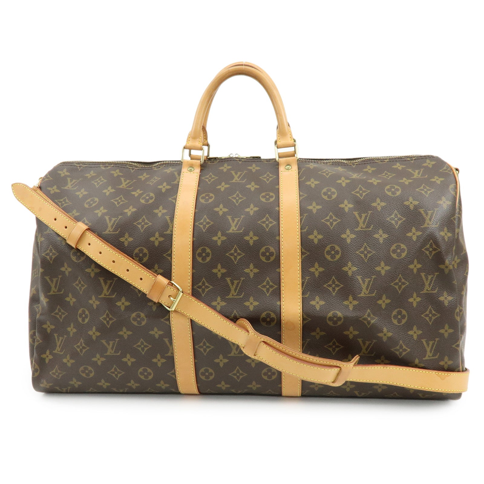 Louis Vuitton Monogram Keep All Bandouliere 55 Boston Bag M41414