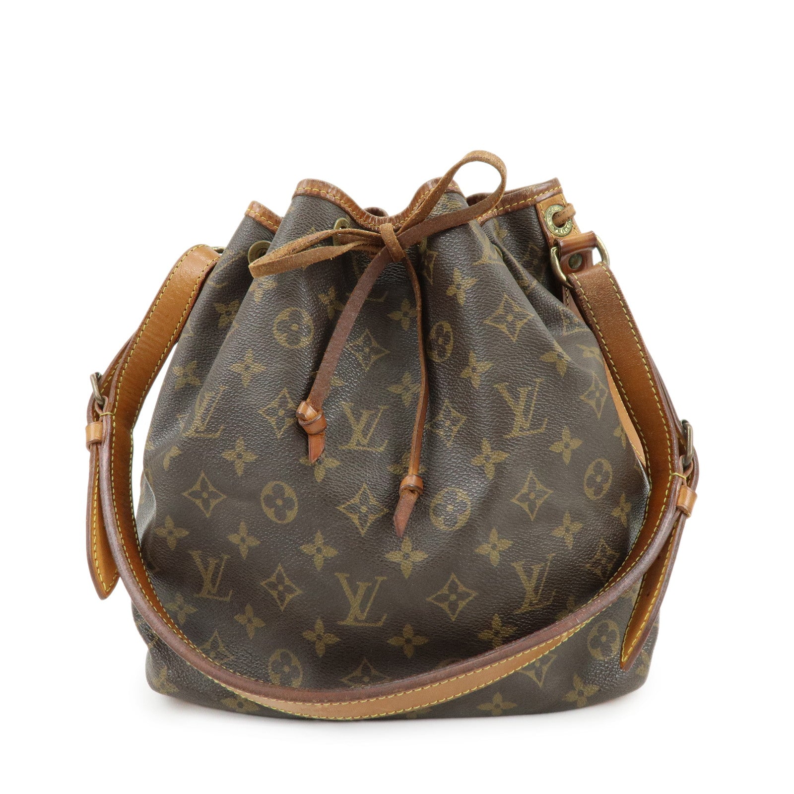 Louis Vuitton Monogram Petit Noe Shoulder Bag Brown M42226