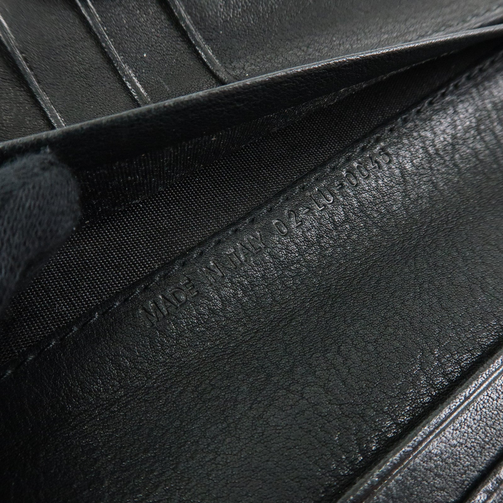 Christian Dior Gaucho Leather Long Wallet Belt Black