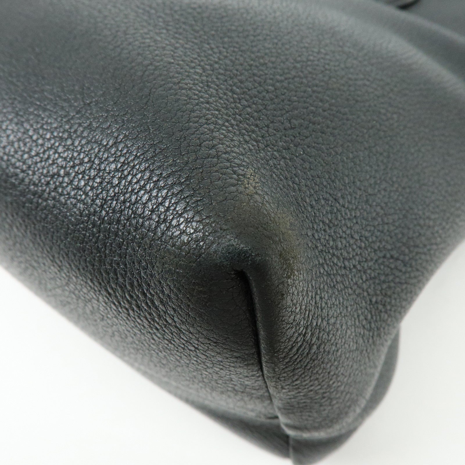 PRADA Leather 2Way Bag Hand Bag Shoulder Bag Black
