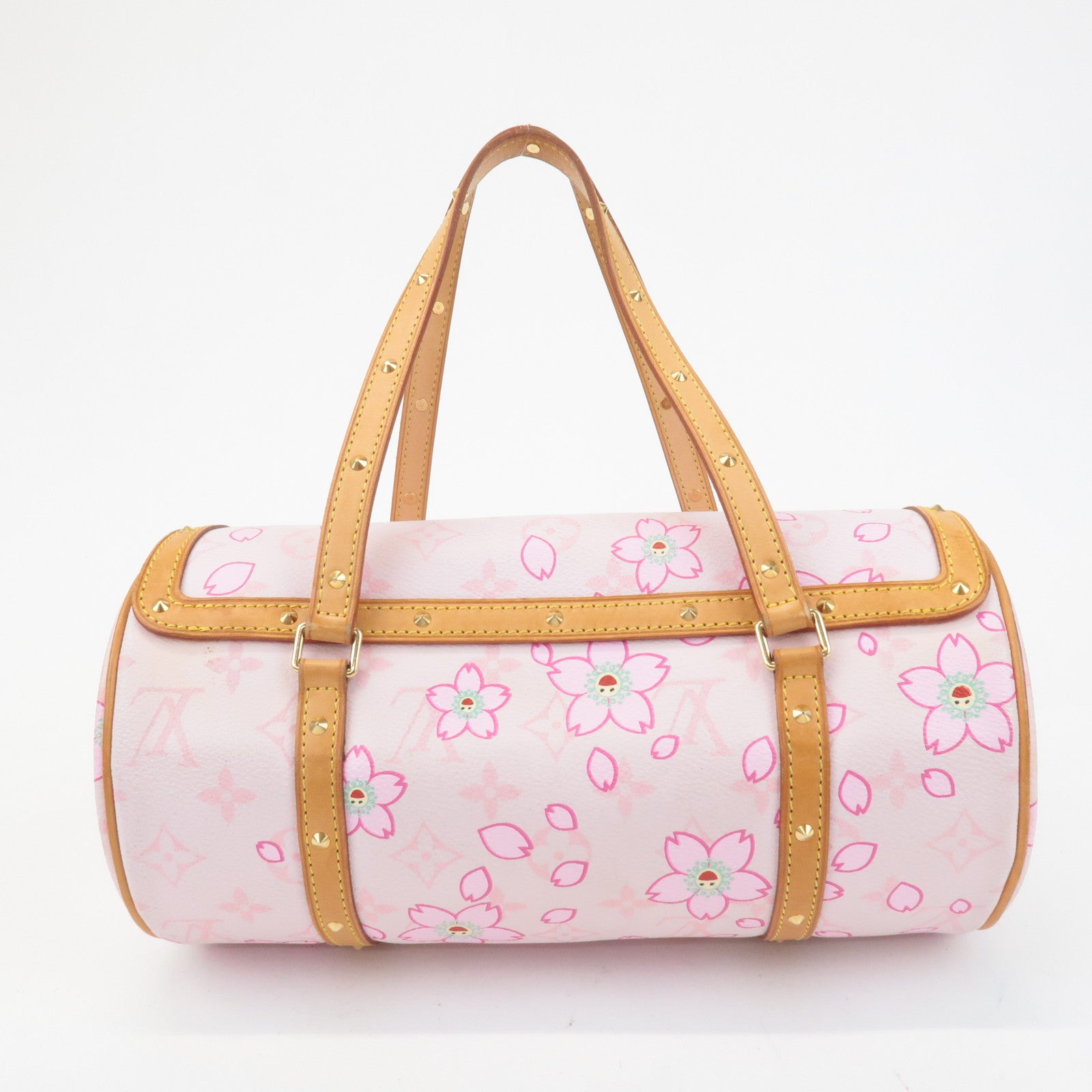 Louis Vuitton Monogram Cherry Blossom Papillon Hand Bag Rose M92010 Used