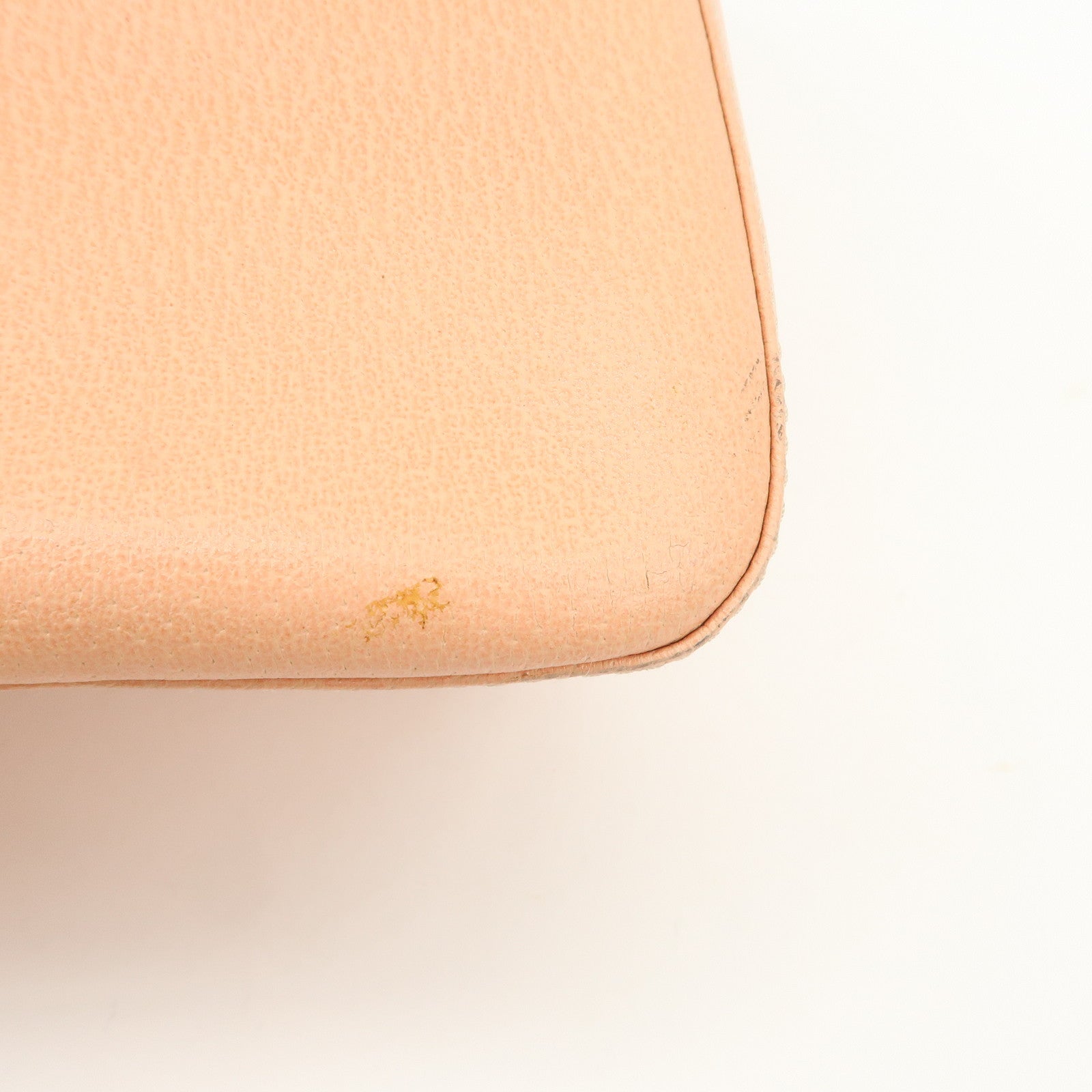 FENDI Mamma Baguette Leather Hand Bag Shoulder Bag Pink 26325