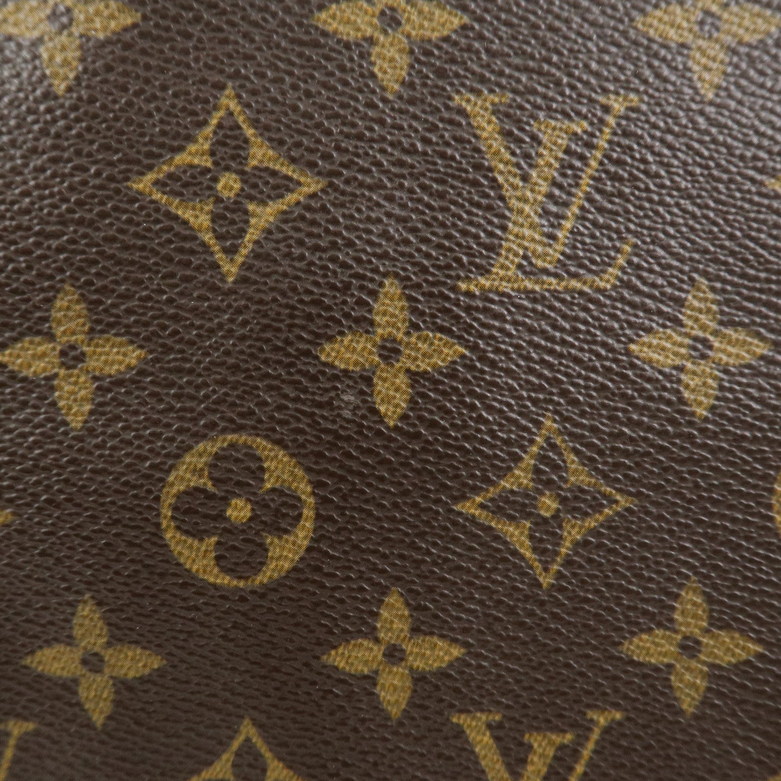 Louis Vuitton Monogram Sac Plat Tote Bag Hand Bag Brown M51140