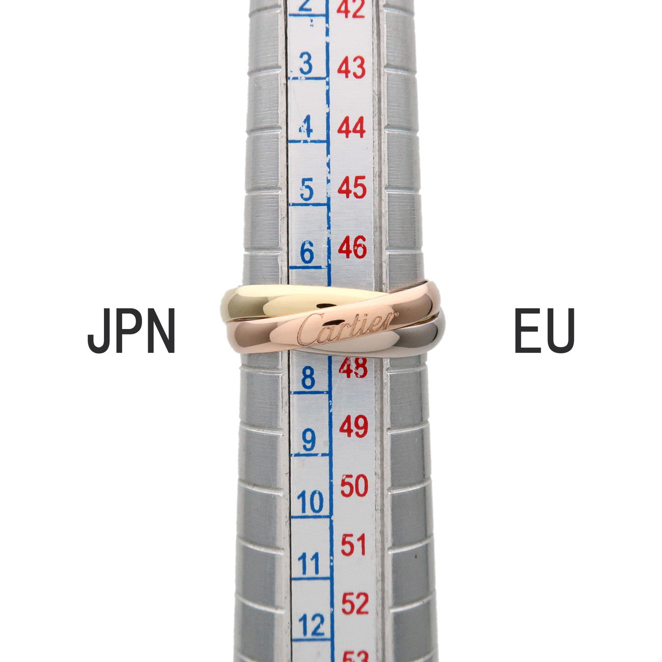 Cartier Trinity Ring SM K18 750YG/WG/PG #46 US4 EU46 HK8