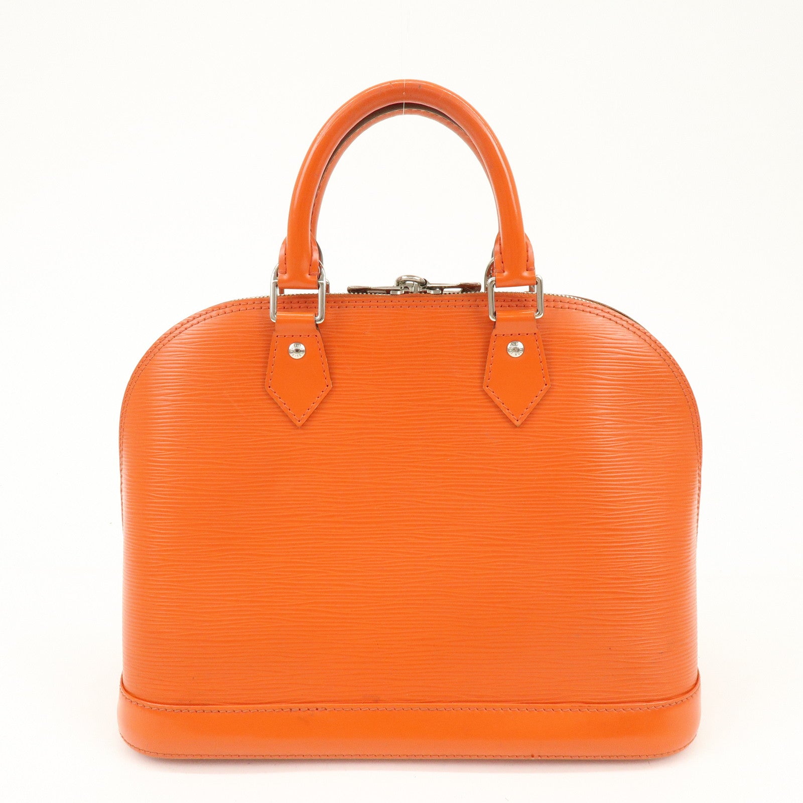 Louis Vuitton Epi Leather Alma PM Hand Bag Pimont Orange M40623