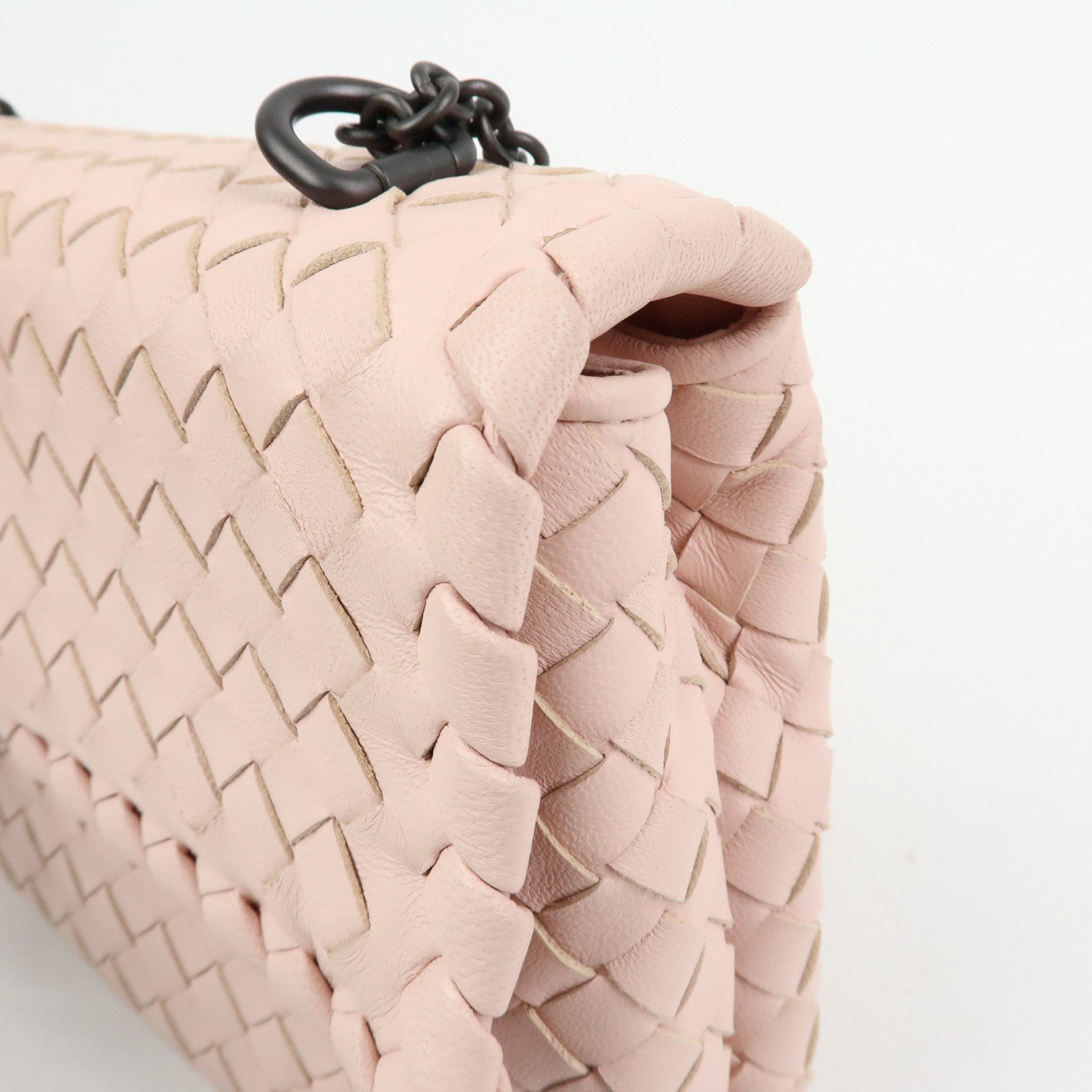 BOTTEGA VENETA Intrecciato Leather Chain Shoulder Bag BO5179432F