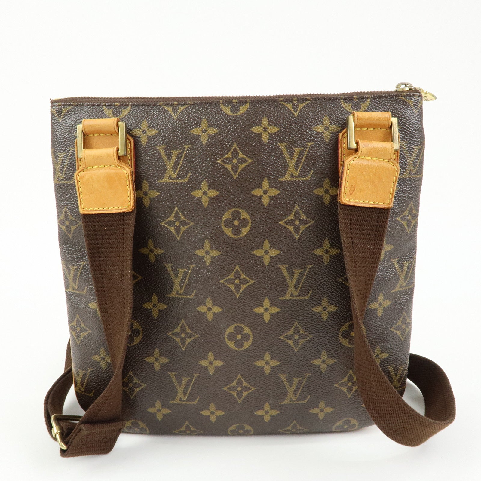 Louis Vuitton Monogram Pochette Bosphore Shoulder Bag Brown M40044