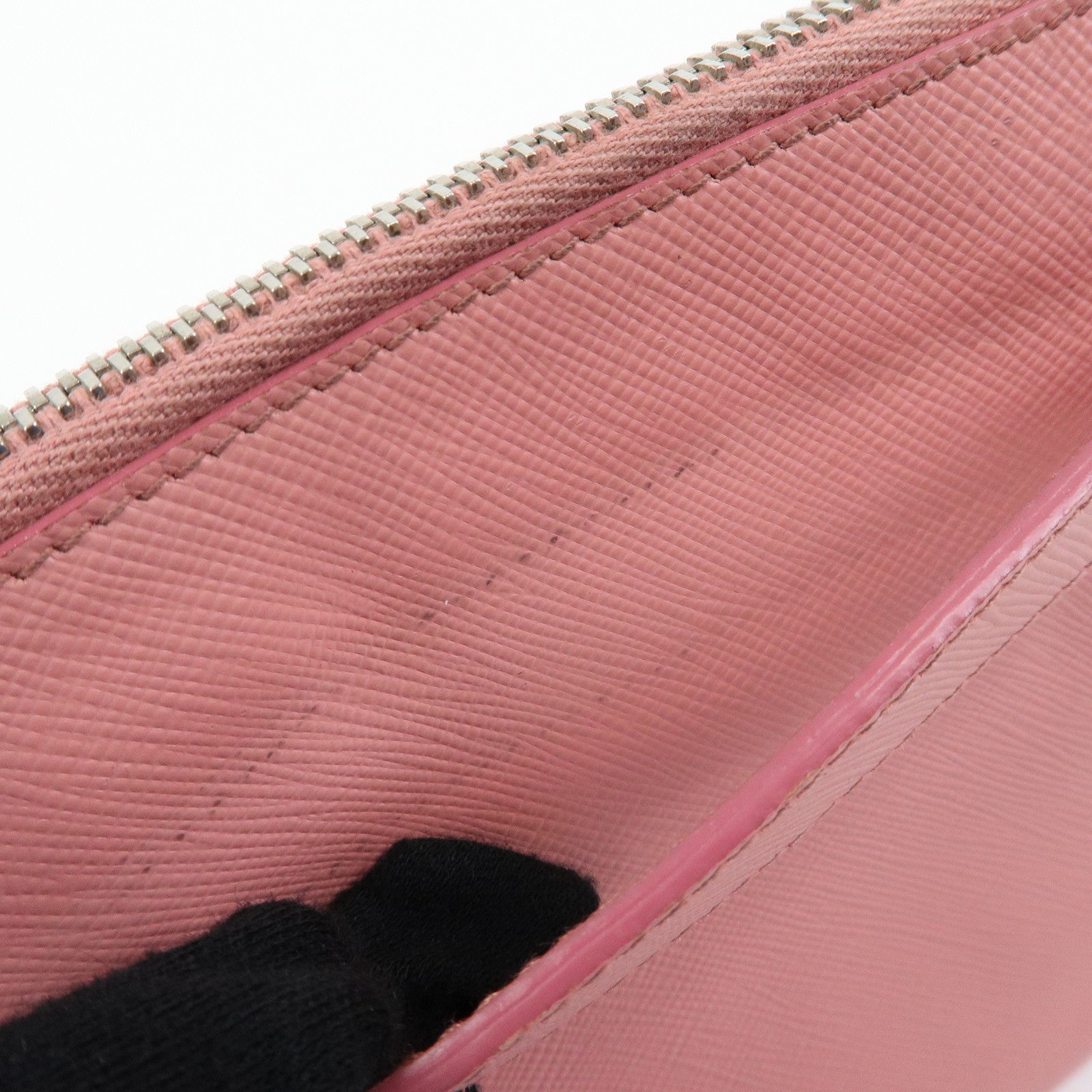 PRADA Saffiano Leather 2Way Bag Clutch Bag Shoulder Bag Pink