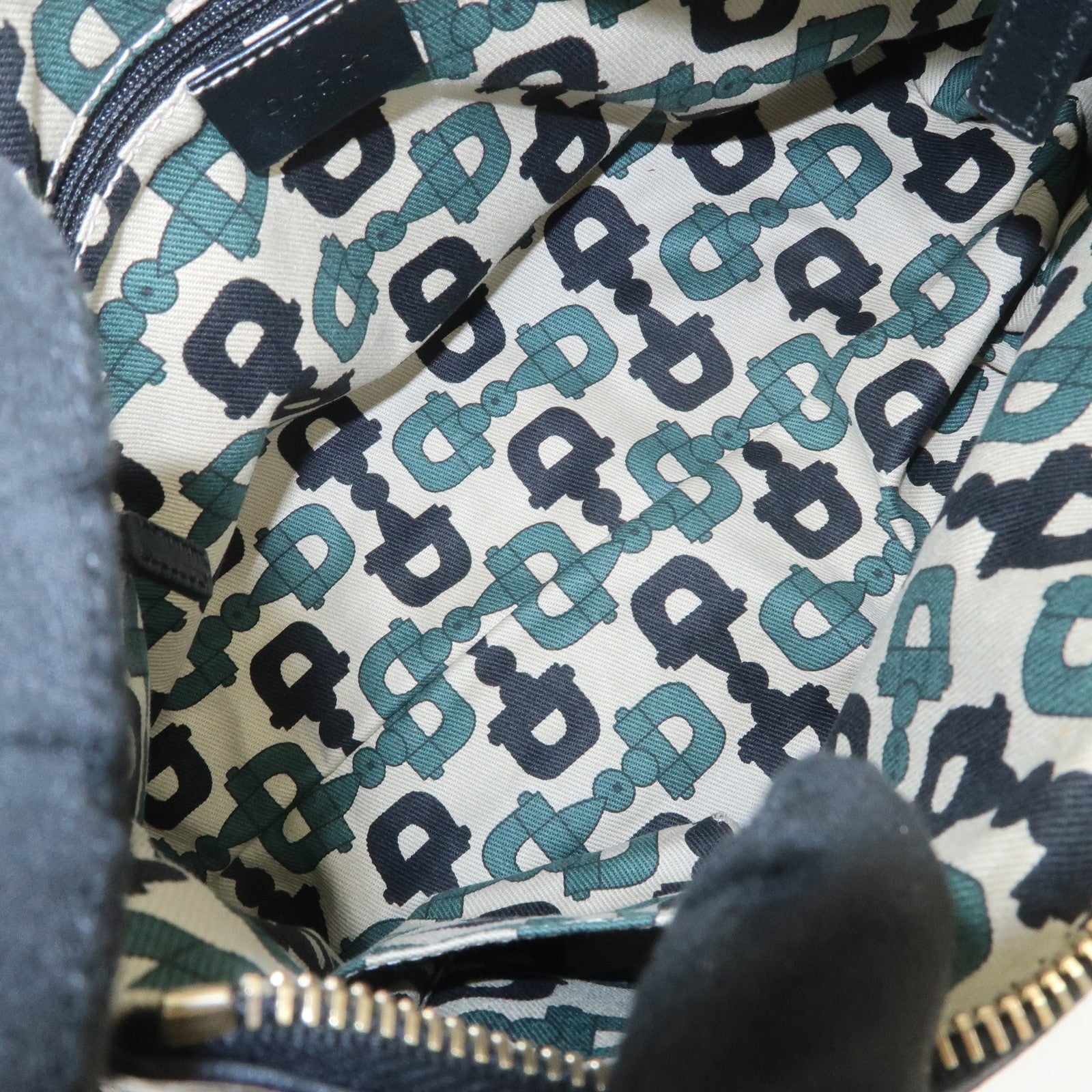 GUCCI Abbey Guccissima Leather Shoulder Bag Hand Bag Black 190525