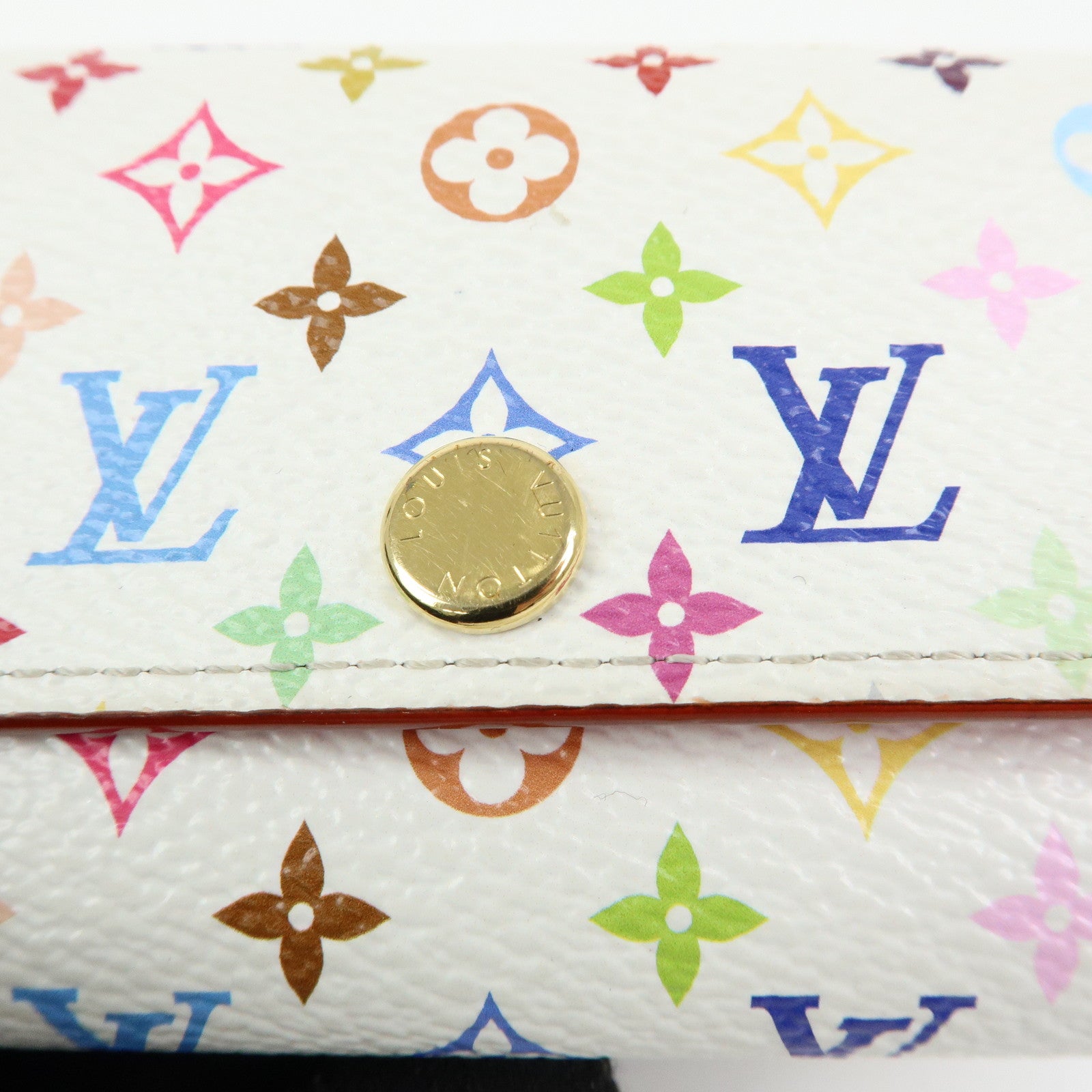 Louis Vuitton Monogram Multicles 6 Multicolor Key Case Blanc M14092