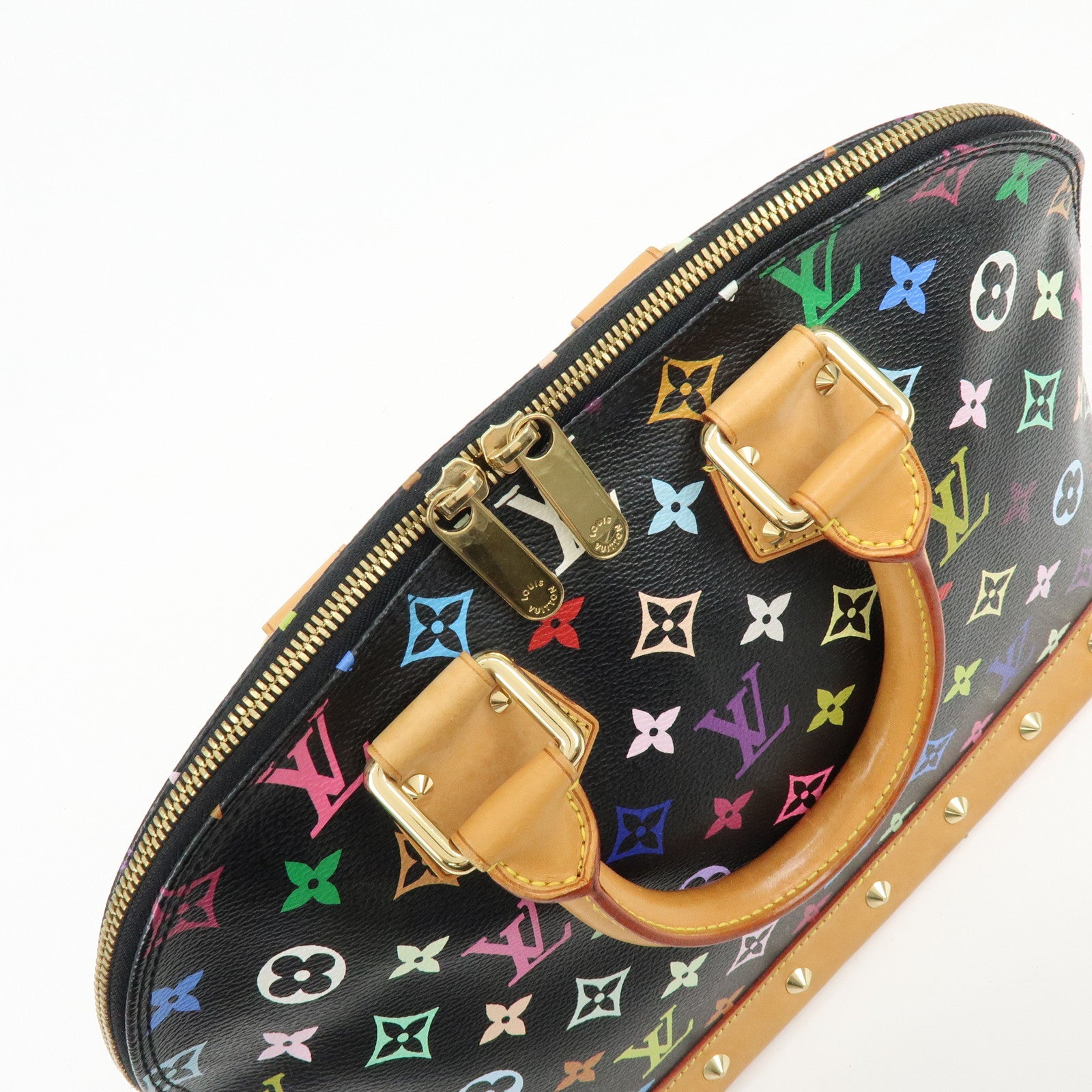 Louis Vuitton Monogram Multicolor Alma PM Hand Bag Noir M40444