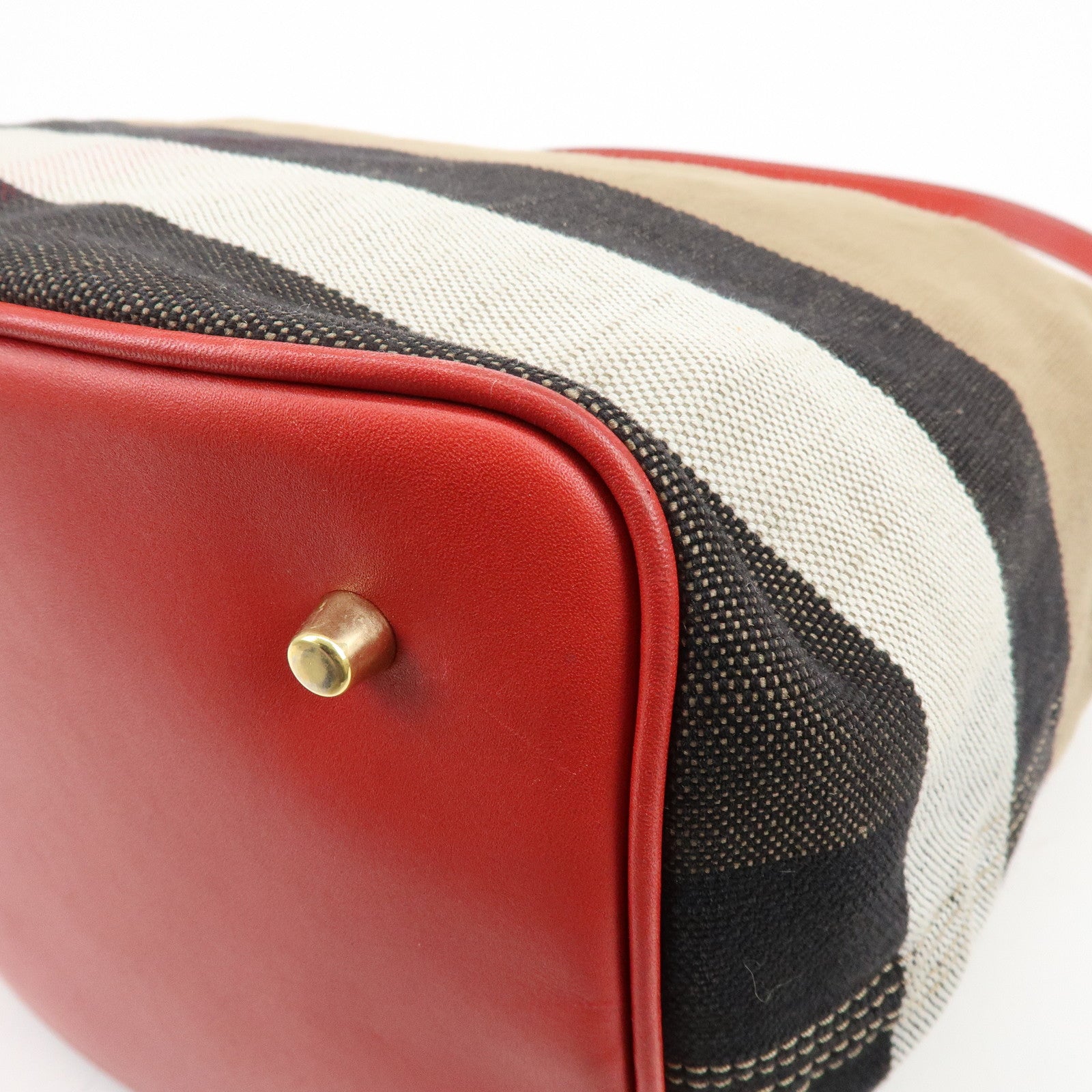 Burberry Nova Plaid Canvas Leather 2Way Shoulder Hand Bag Beige