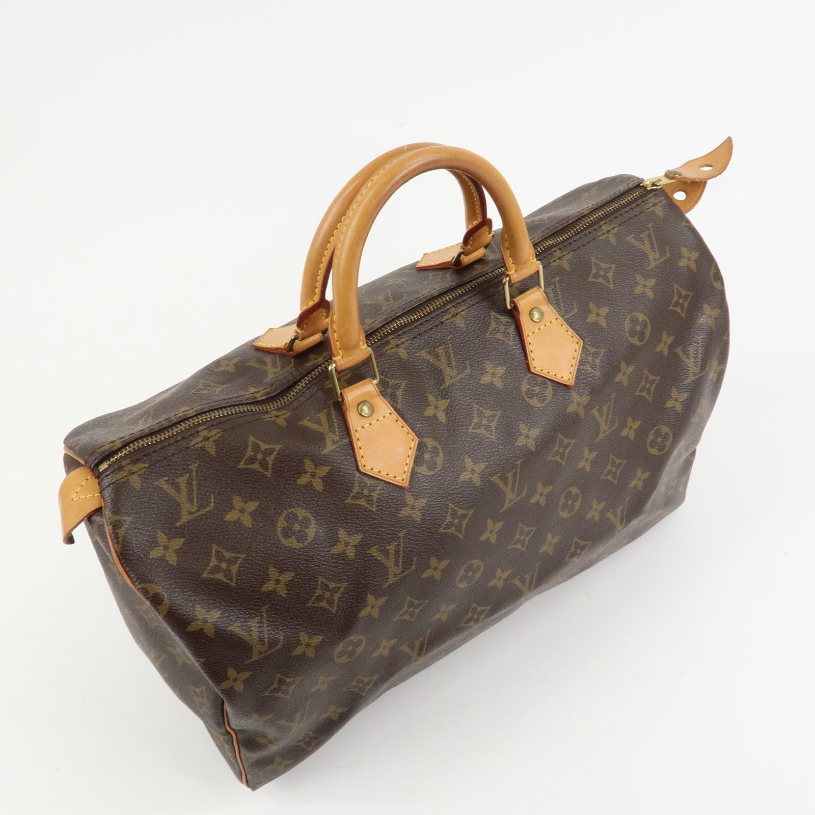 Louis Vuitton Monogram Speedy 40 Hand Bag Boston Bag Brown M41522