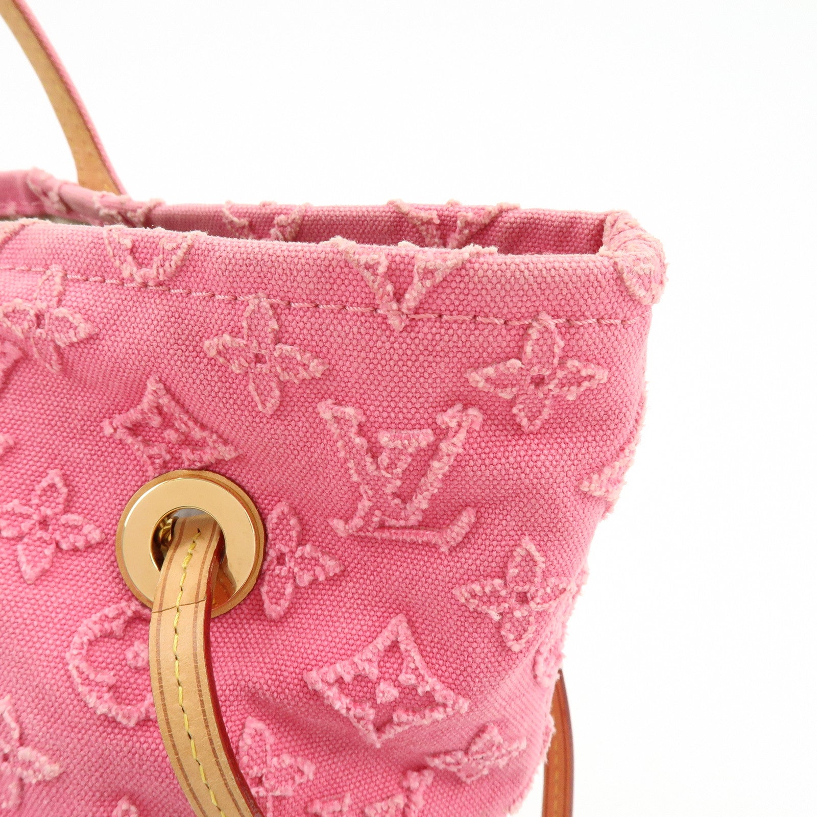 Louis Vuitton Monogram Stone Neverfull MM Tote Bag Rose M40834