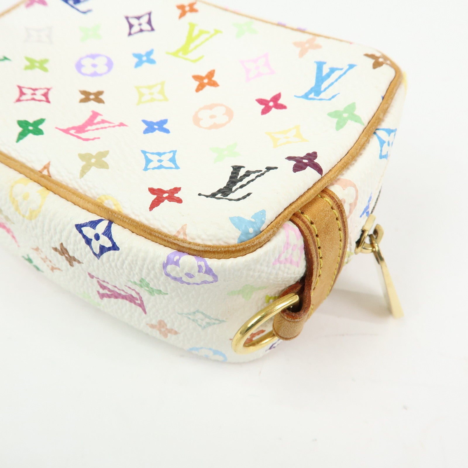 Louis Vuitton Monogram Multicolor Trousse Wapity Pouch Blanc M58033