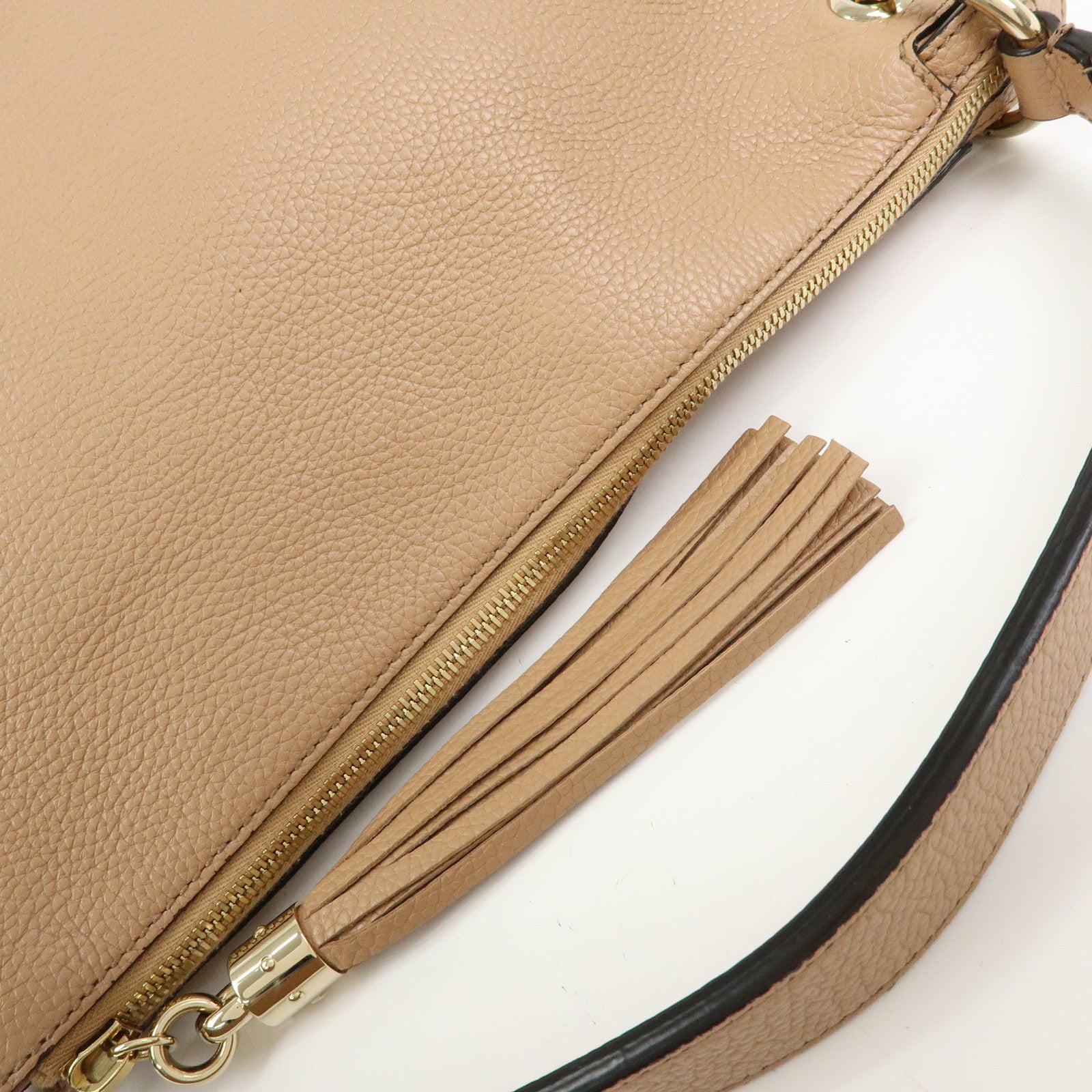 GUCCI SOHO 2Way Bag Hand Bag Shoulder Bag Beige 536194