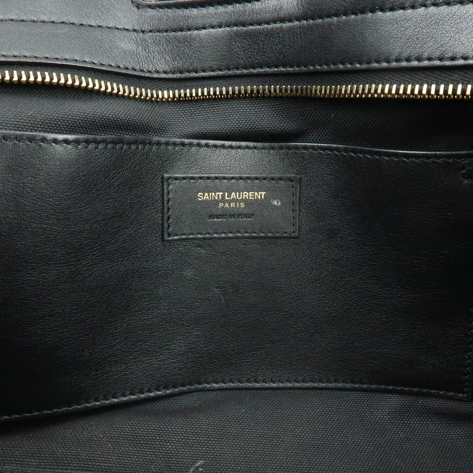 SAINT LAURENT PARIS Baby Downtown Cabas Raffia 2Way Hand Bag 436834