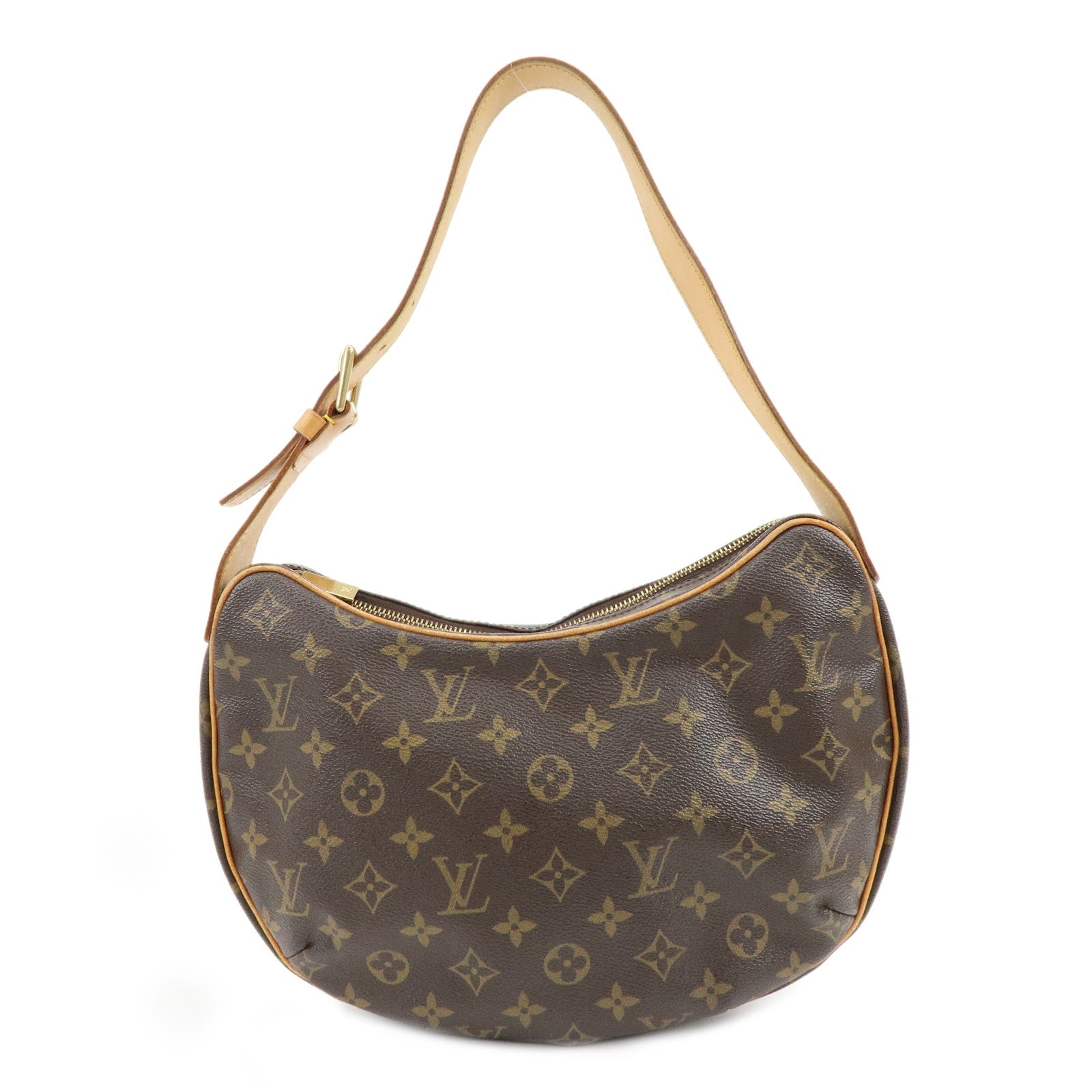 Louis Vuitton Monogram Croissant MM Shoulder Bag Brown M51512