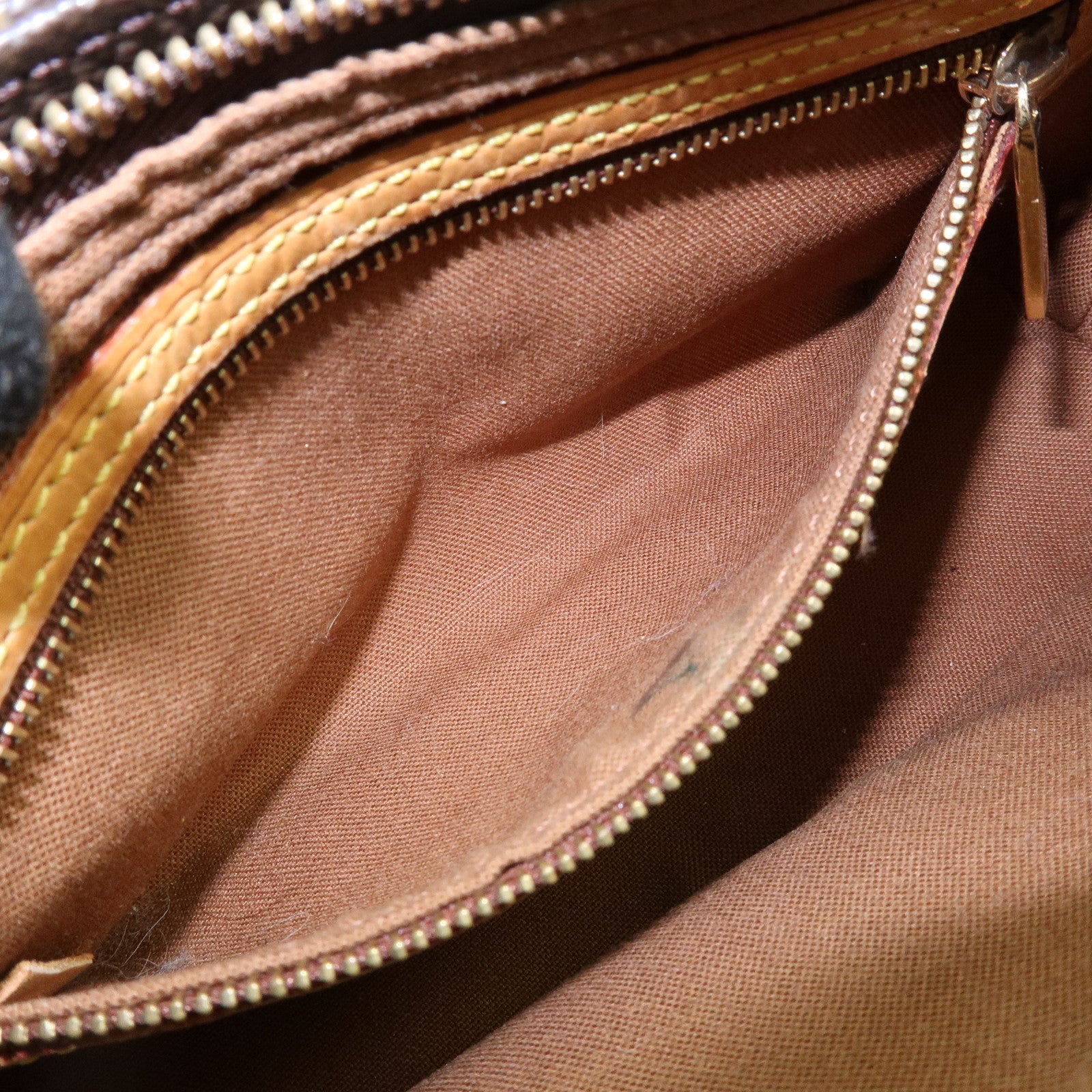 Louis Vuitton Monogram Trotteur Canvas Shoulder Bag Brown M51240