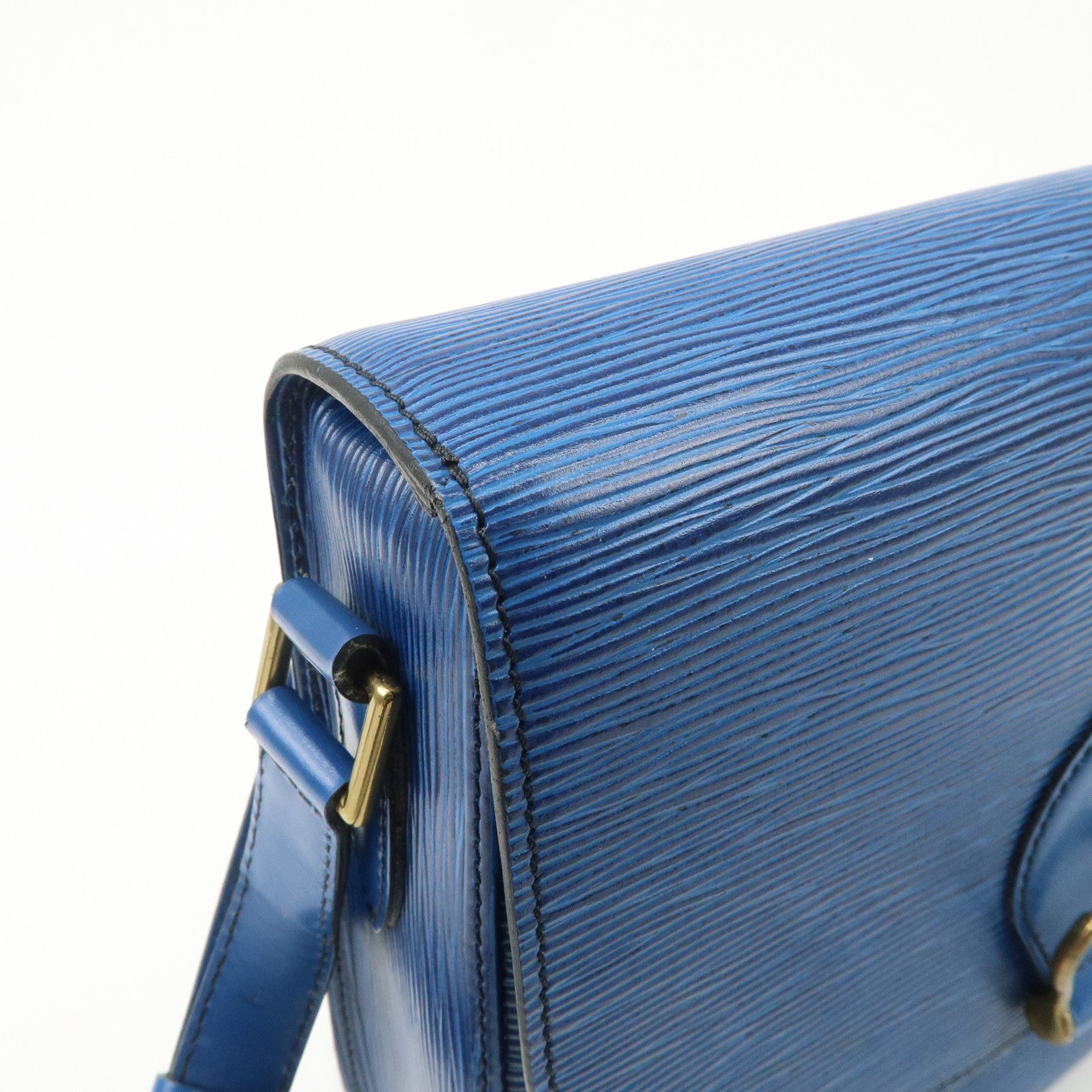 Louis Vuitton Epi Saint Cloud Shoulder Bag Toledo Blue M52195