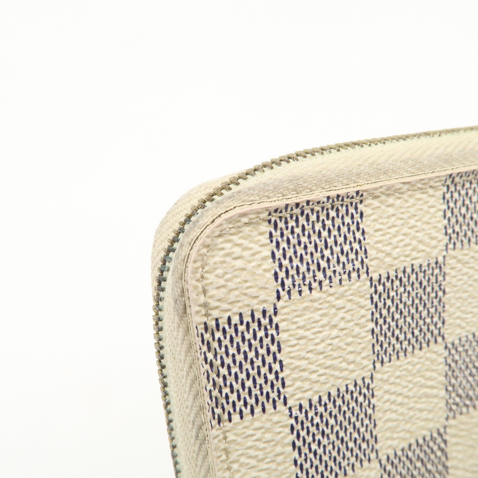Louis Vuitton Damier Azur Zippy Coin Purse Coin Case Ivory N63069