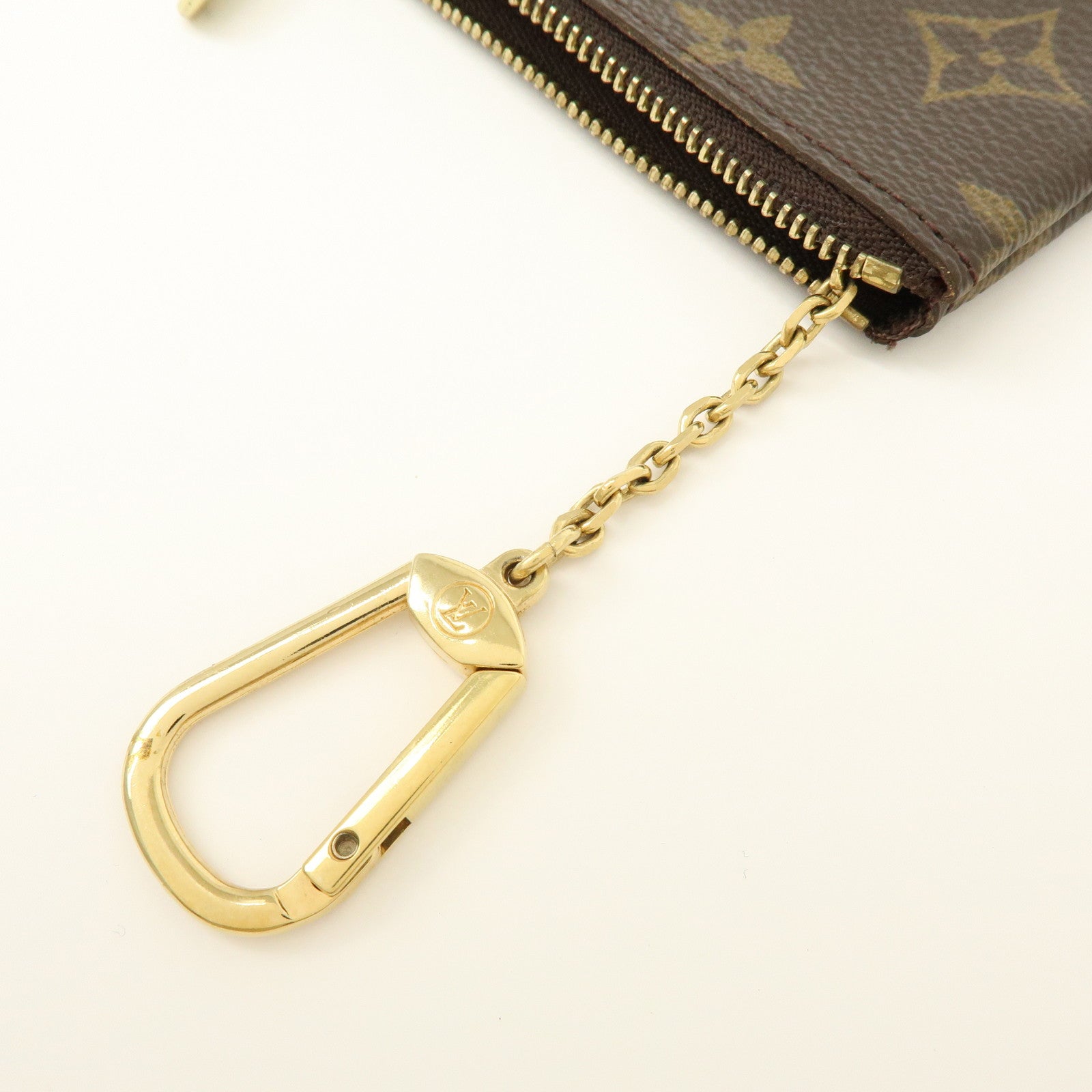 Louis Vuitton Monogram Pochette Cles Coin Case Key Case M62650
