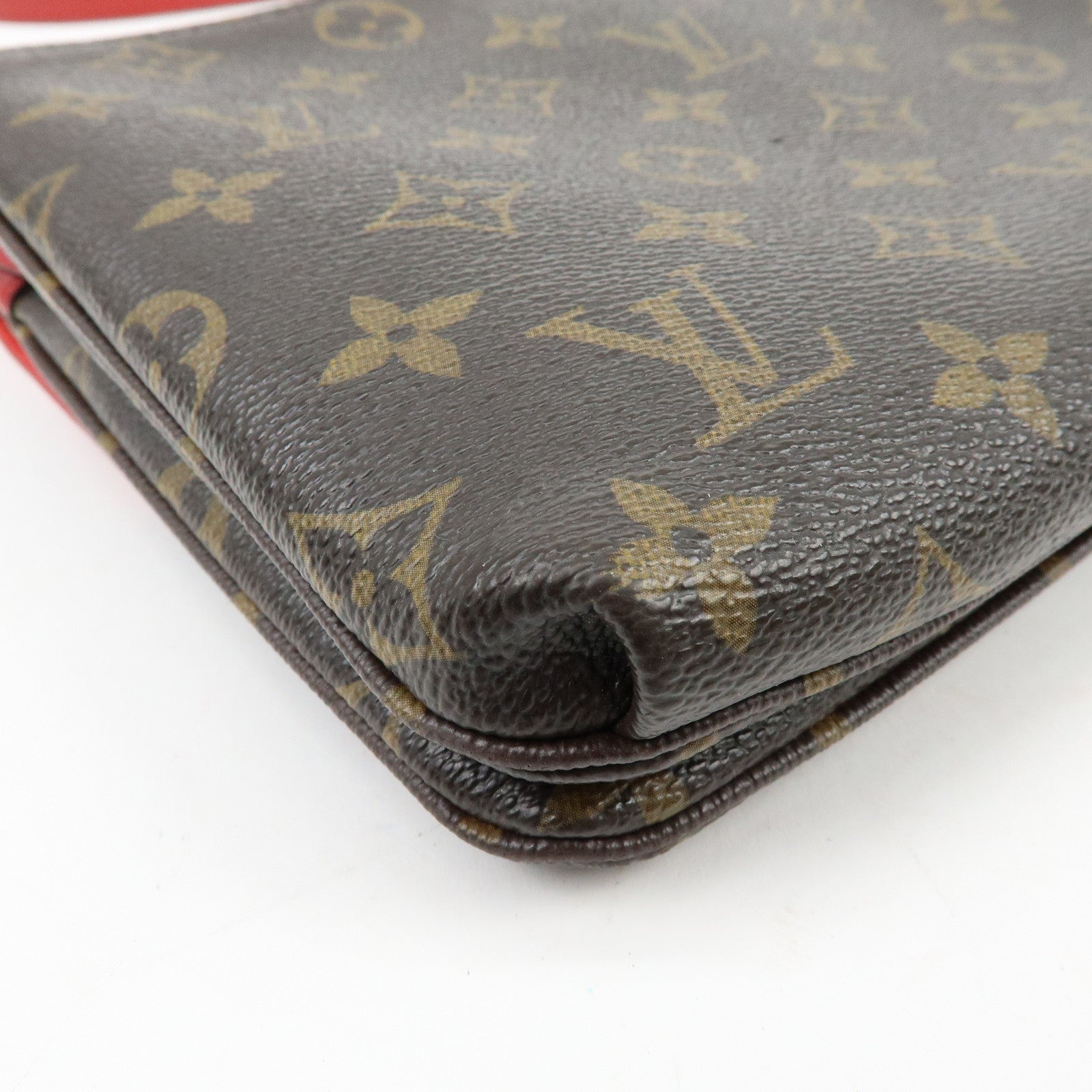 Louis Vuitton Monogram Twice Shoulder Crossbody Bag Cerise M50184