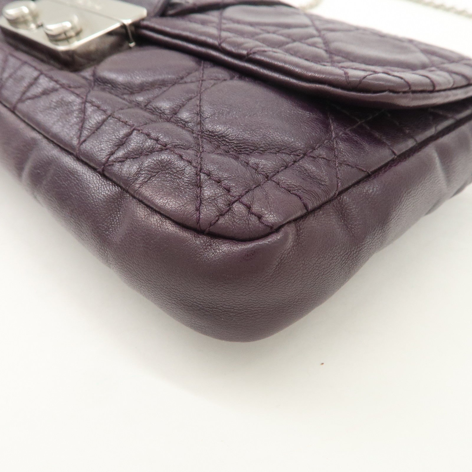 Christian Dior Cannage Shoulder Bag Crossbody Bag 007-LU-0130