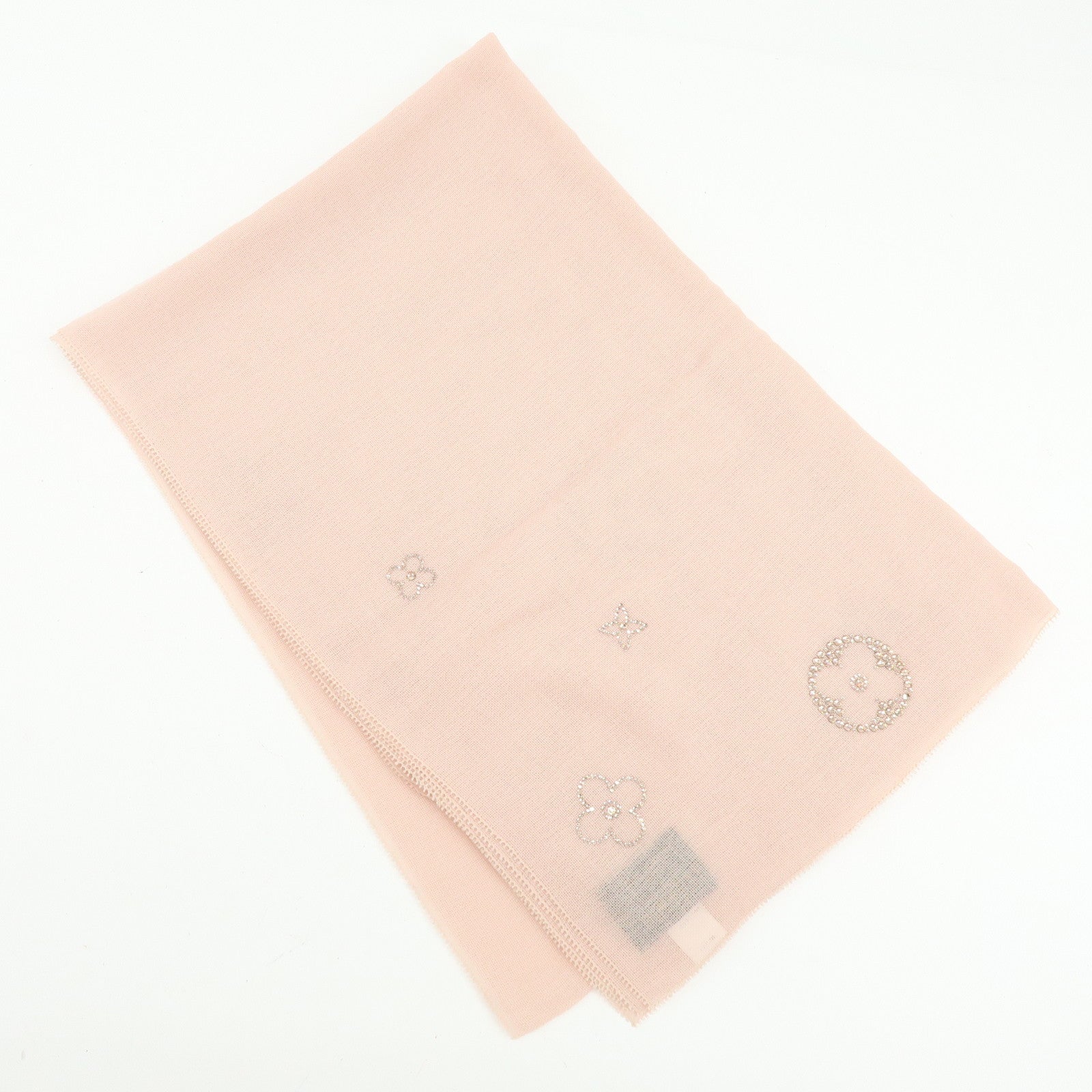 Louis Vuitton Monogram Cashmere 100% Scarf Etoile Monte Carlo Pink
