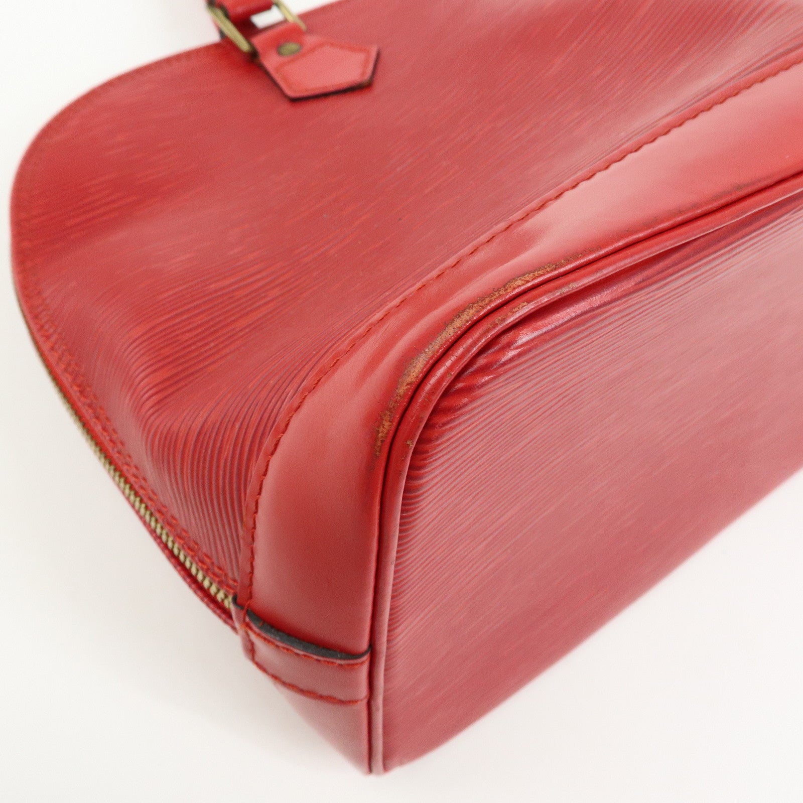 Louis Vuitton Epi Leather Alma Hand Bag Castilian Red M52147