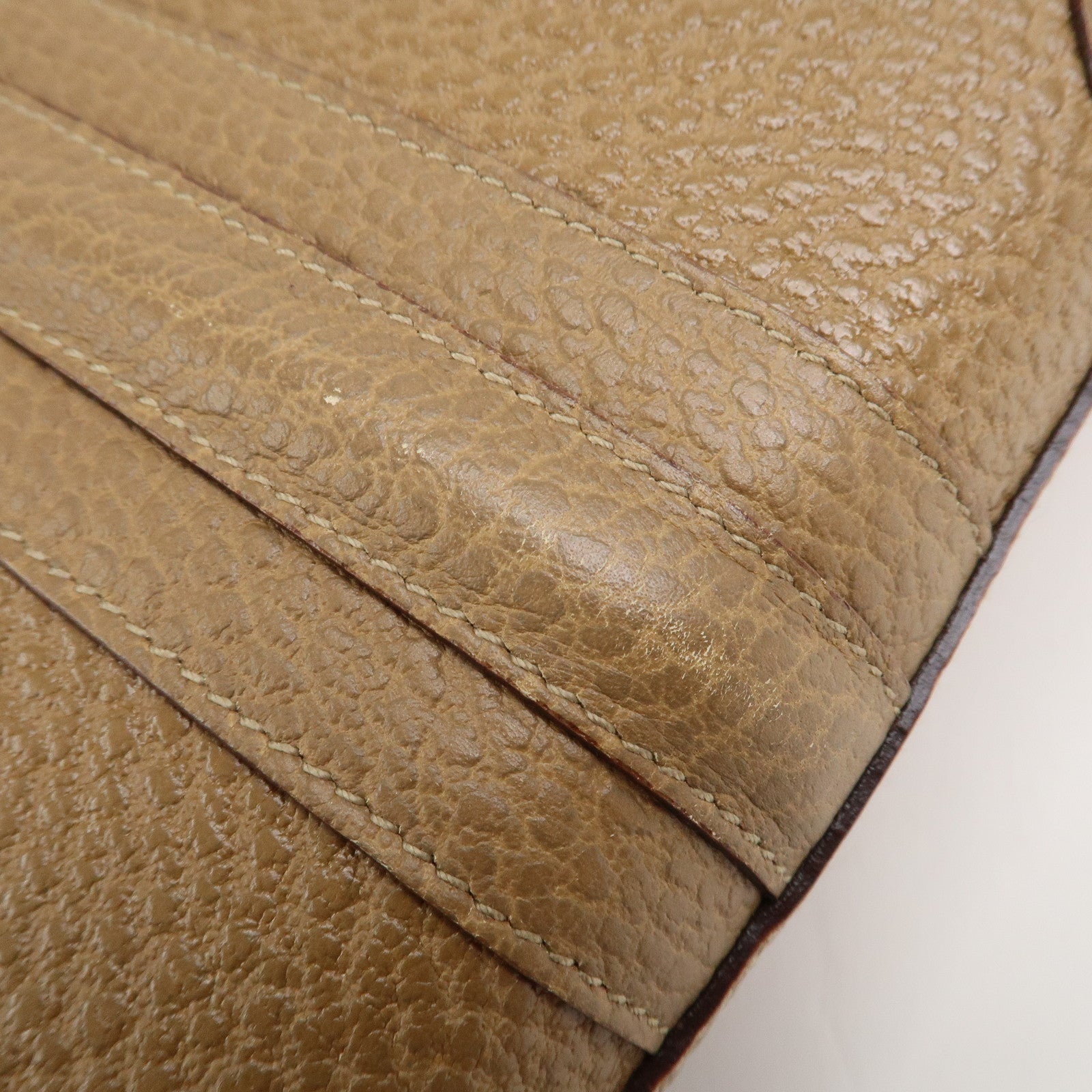 GUCCI Leather Shoulder Bag Hand Bag Brown 130995