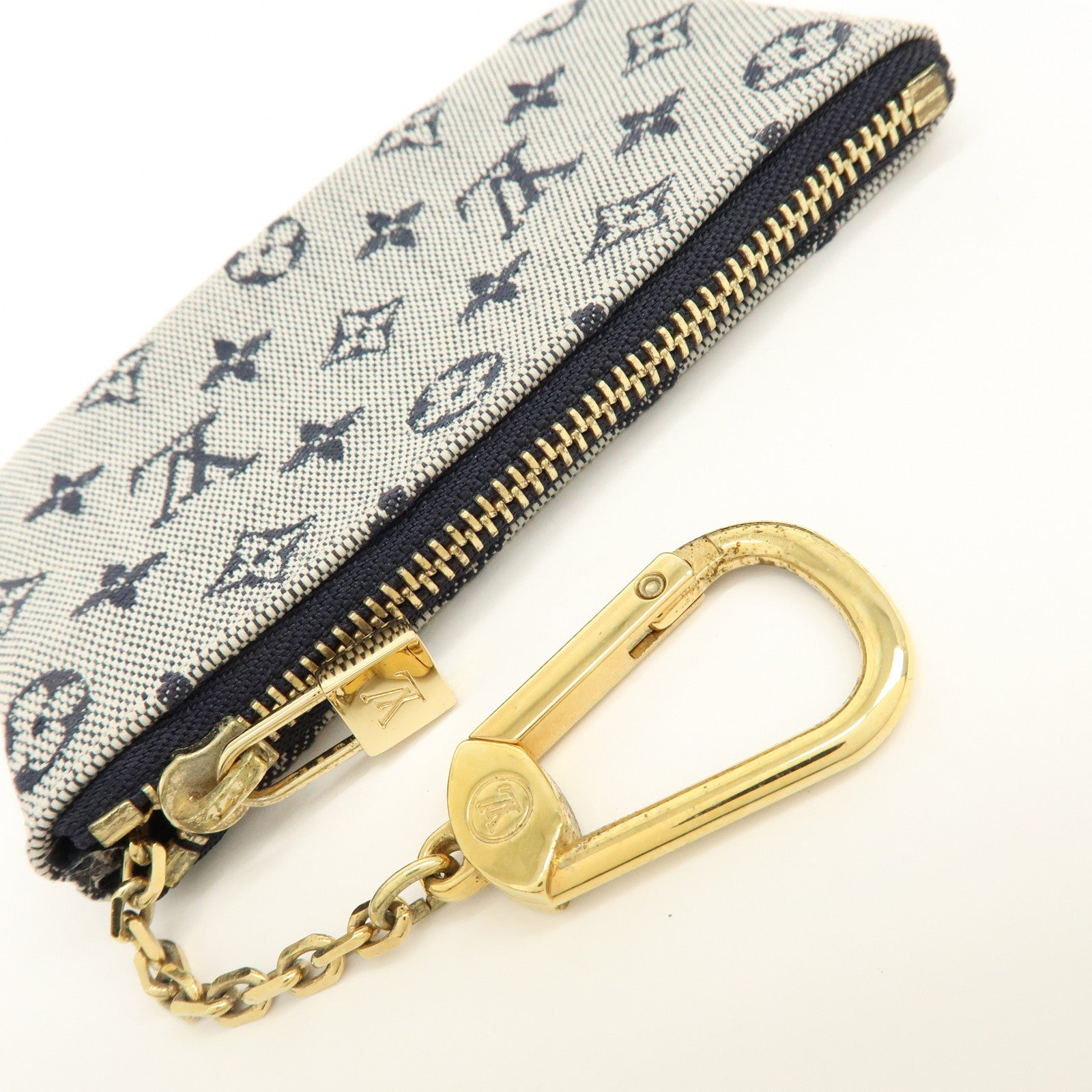 Louis Vuitton Monogram Mini Pochette Cles Coin Case Blue M92236