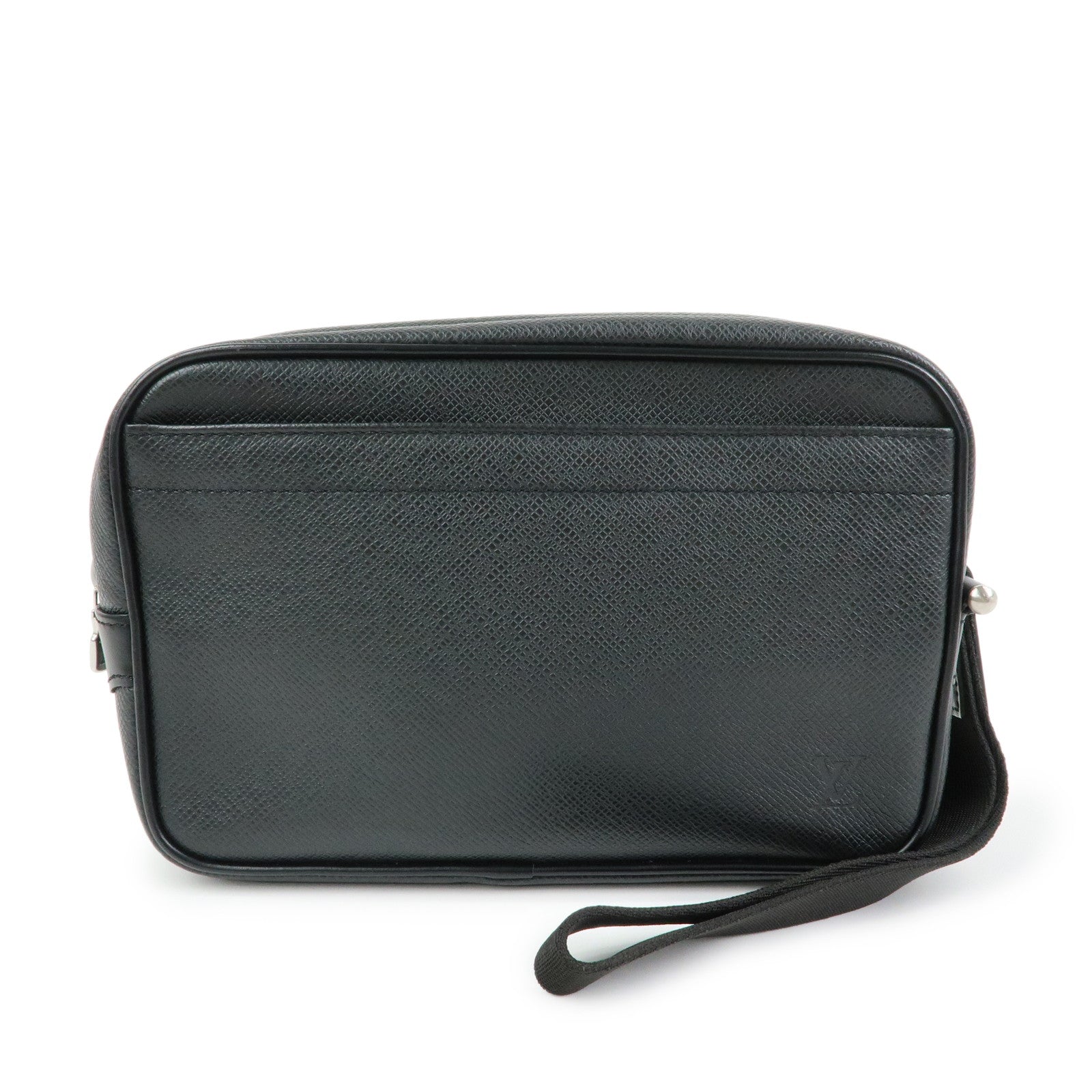 Louis Vuitton Taiga Leather Karga Clutch Bag Pouch Black M30812