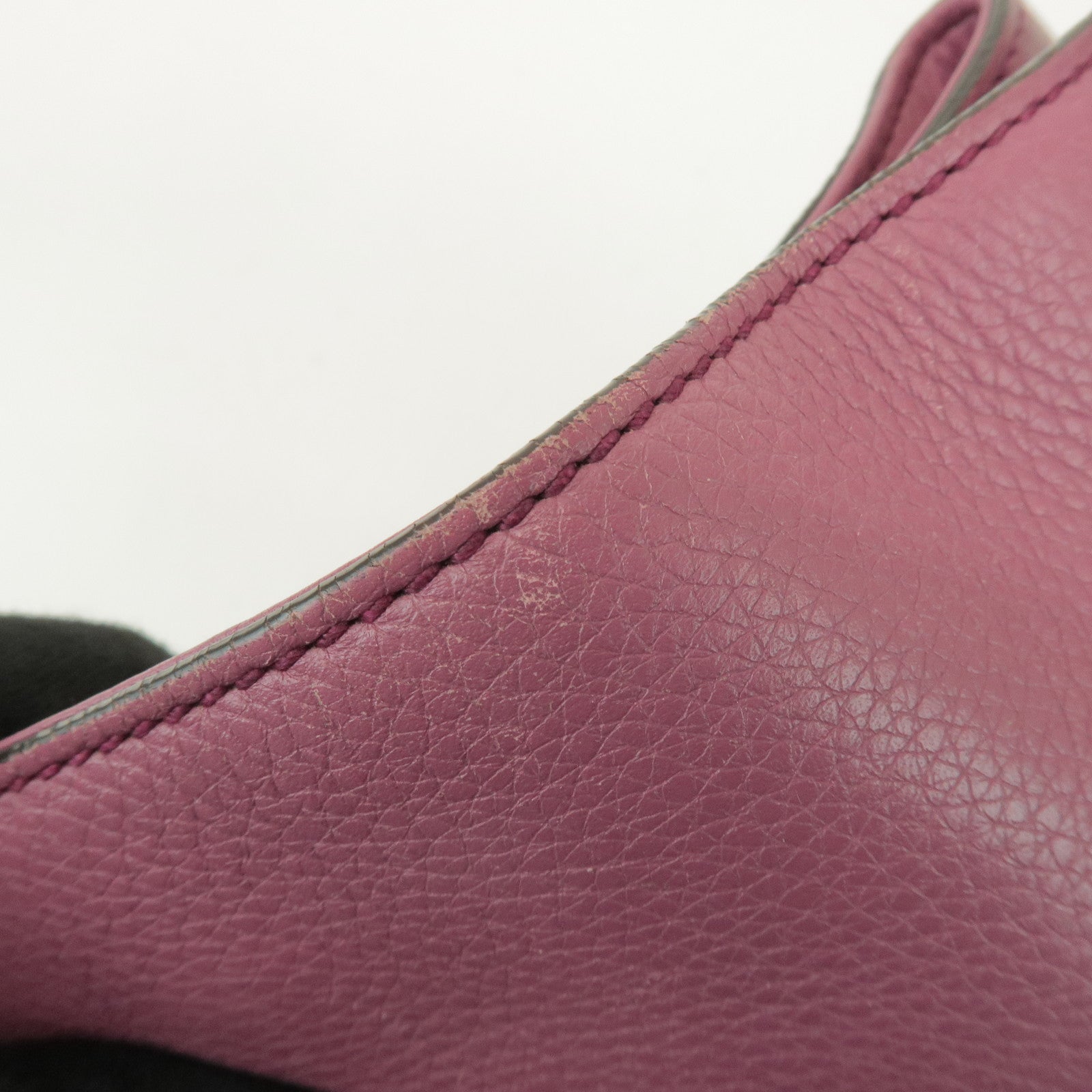GUCCI SOHO Interlocking G Leather Chain Shoulder Bag Pink 308982