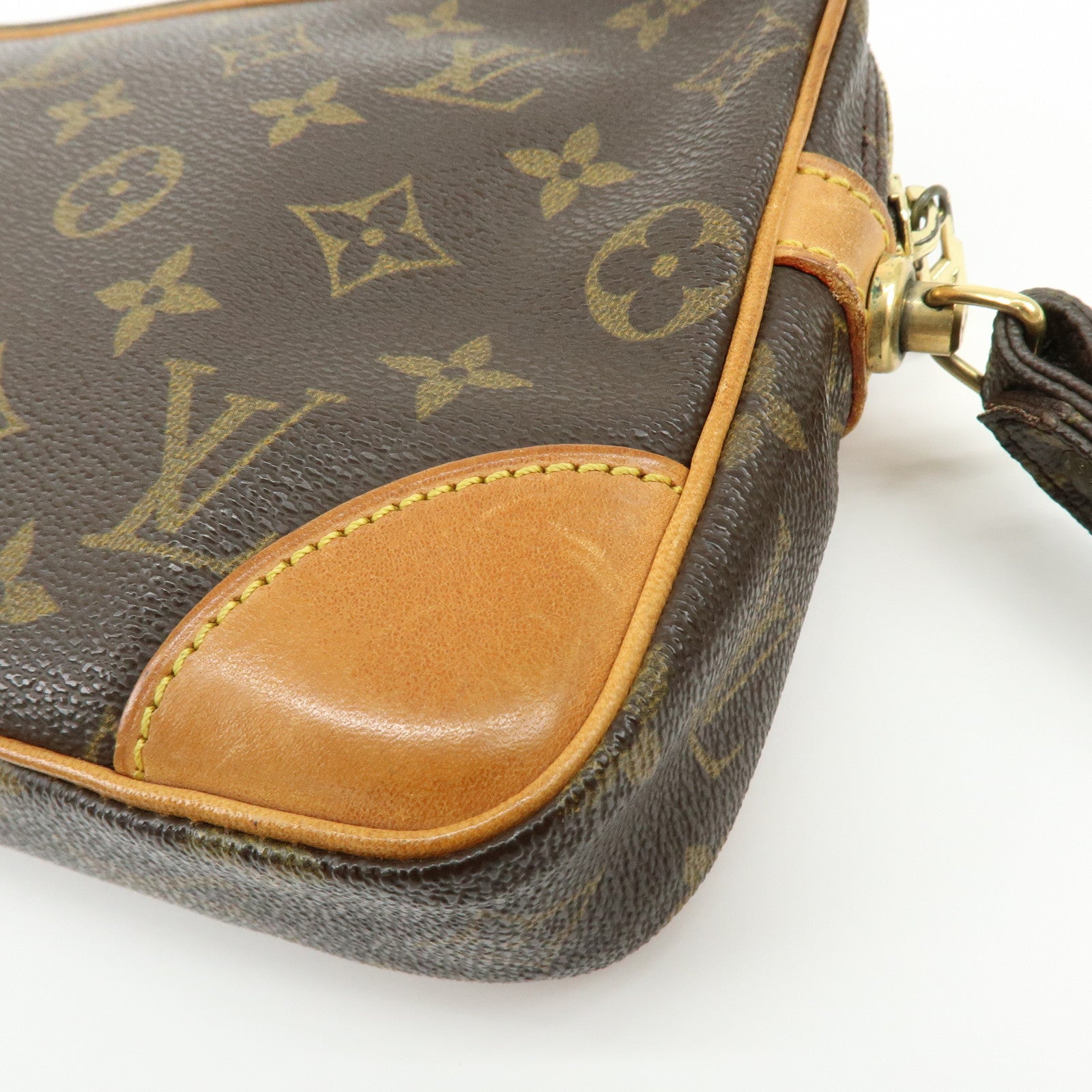 Louis Vuitton Monogram Marly Dragonne GM Clutch Bag Brown M51825