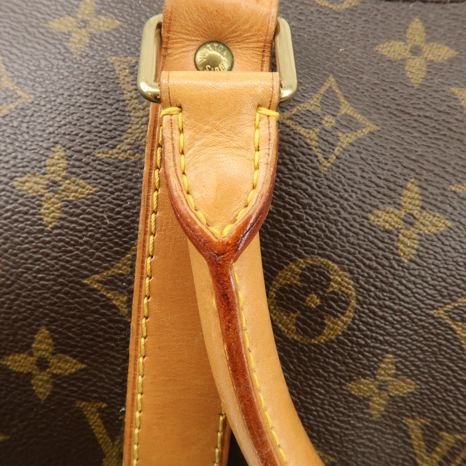 Louis Vuitton Keep All Bandouliere 55 Boston Bag Brown M56714 Used