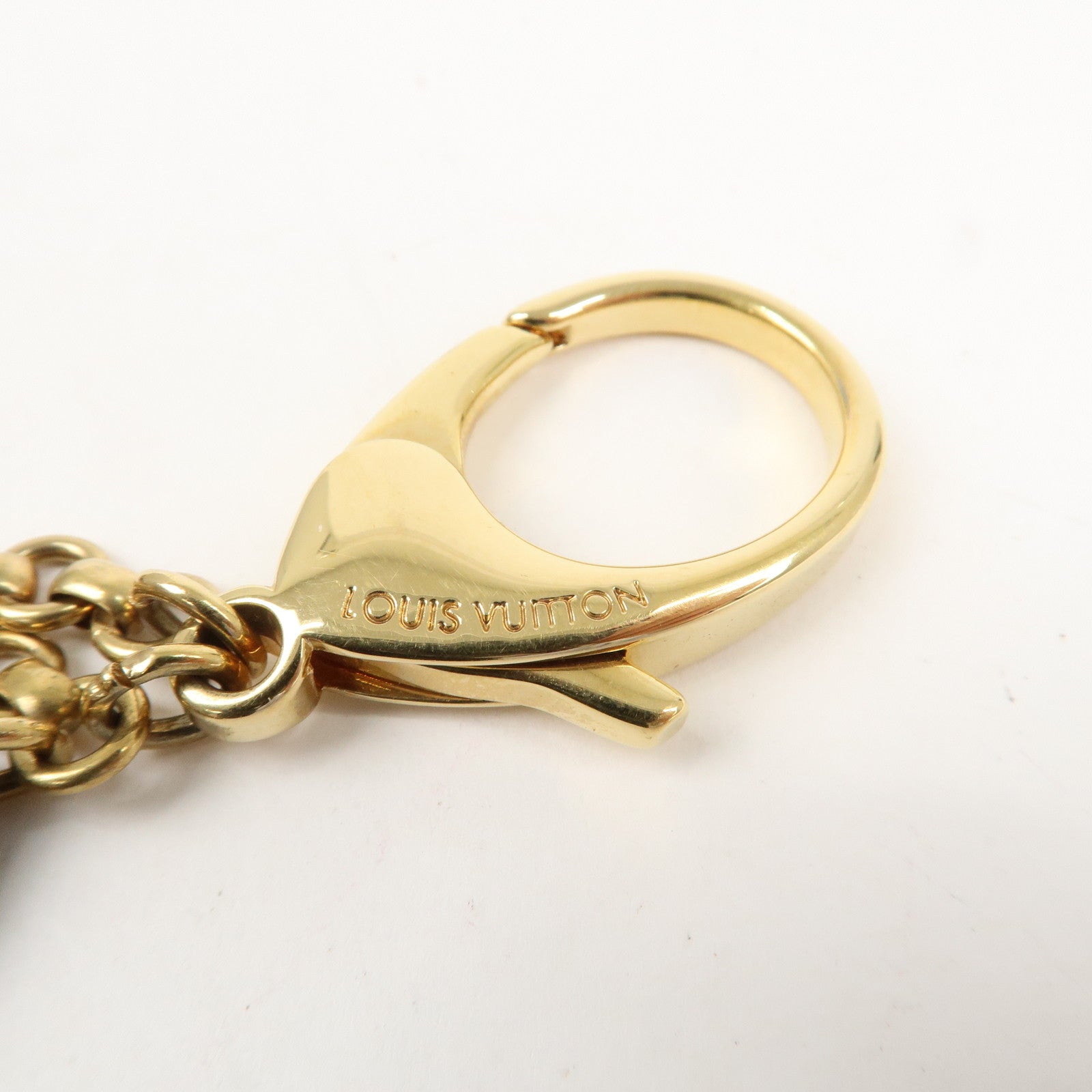 Louis Vuitton Bijou Sac Insolence Key Bag Charm Gold Brown M65844 Used
