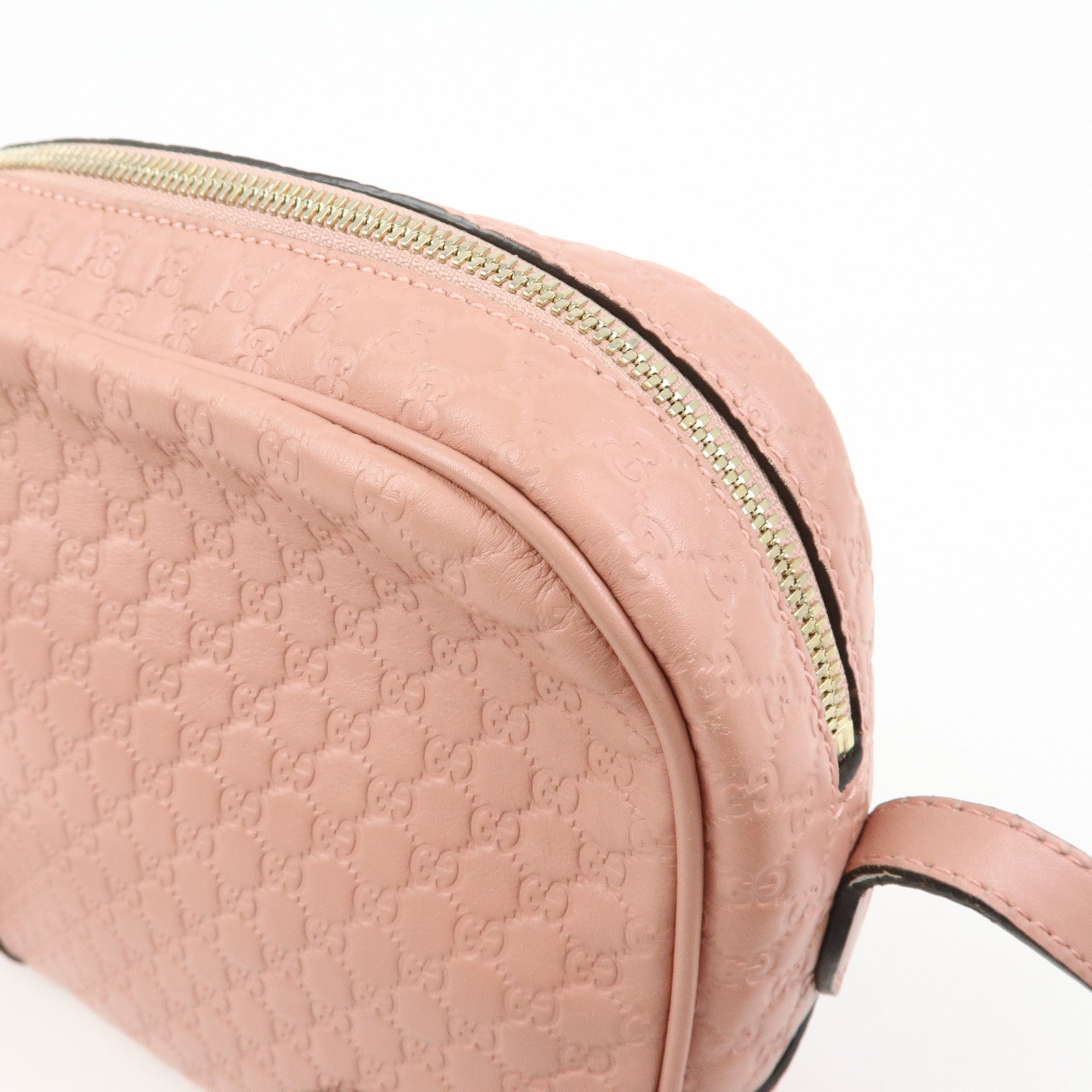 GUCCI Interlocking G Microguccissima Shoulder Bag Pink 449413