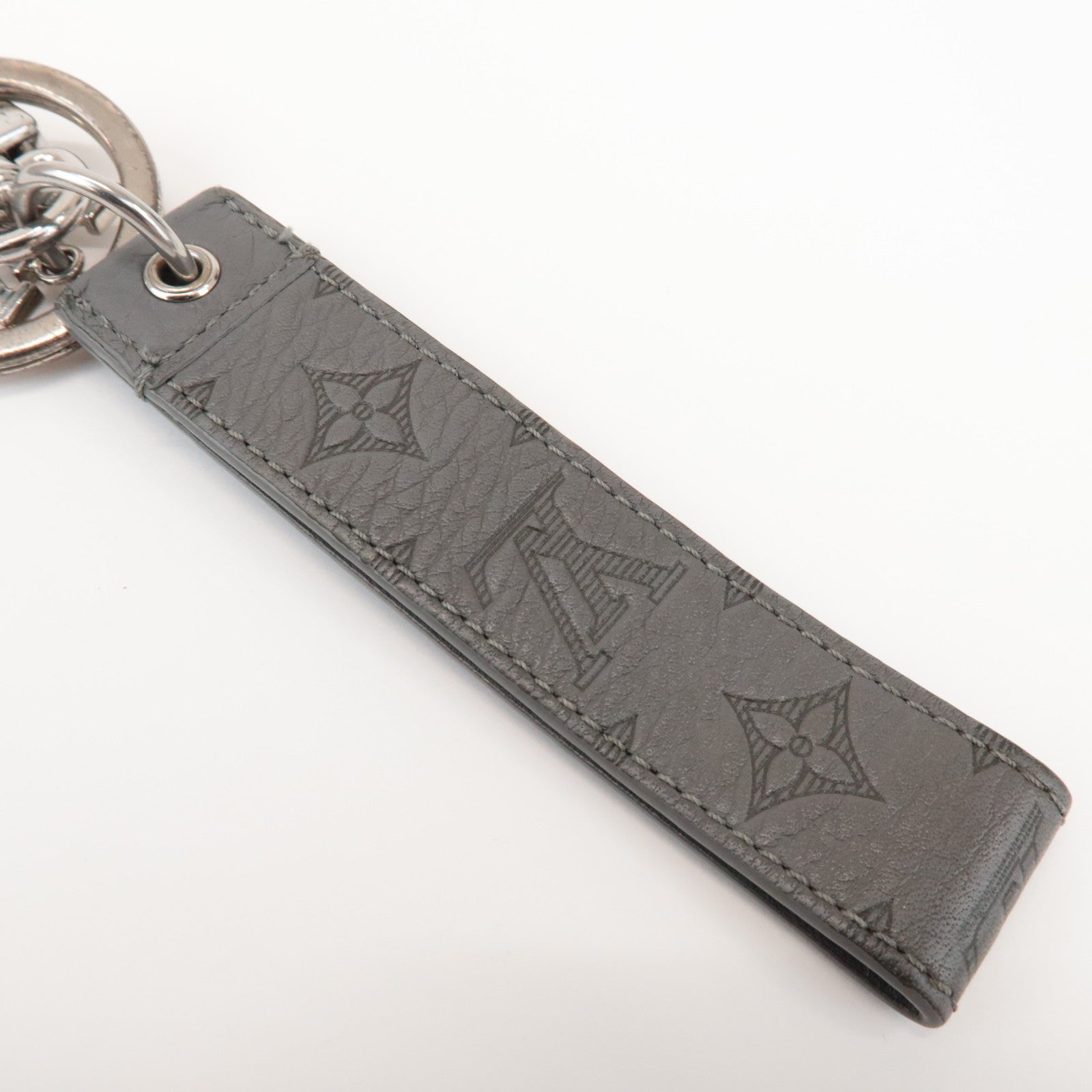Louis Vuitton Monogram Shadow Dragonne Key Charm Key Holder M82373
