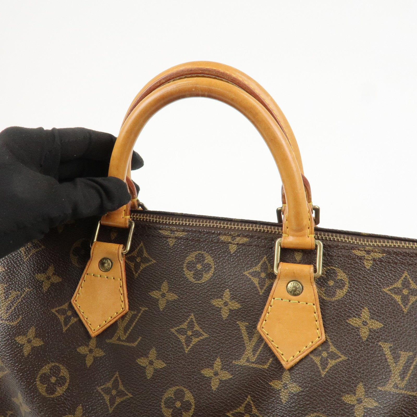 Louis Vuitton Monogram Speedy 30 Boston Bag Hand Bag Brown M41526
