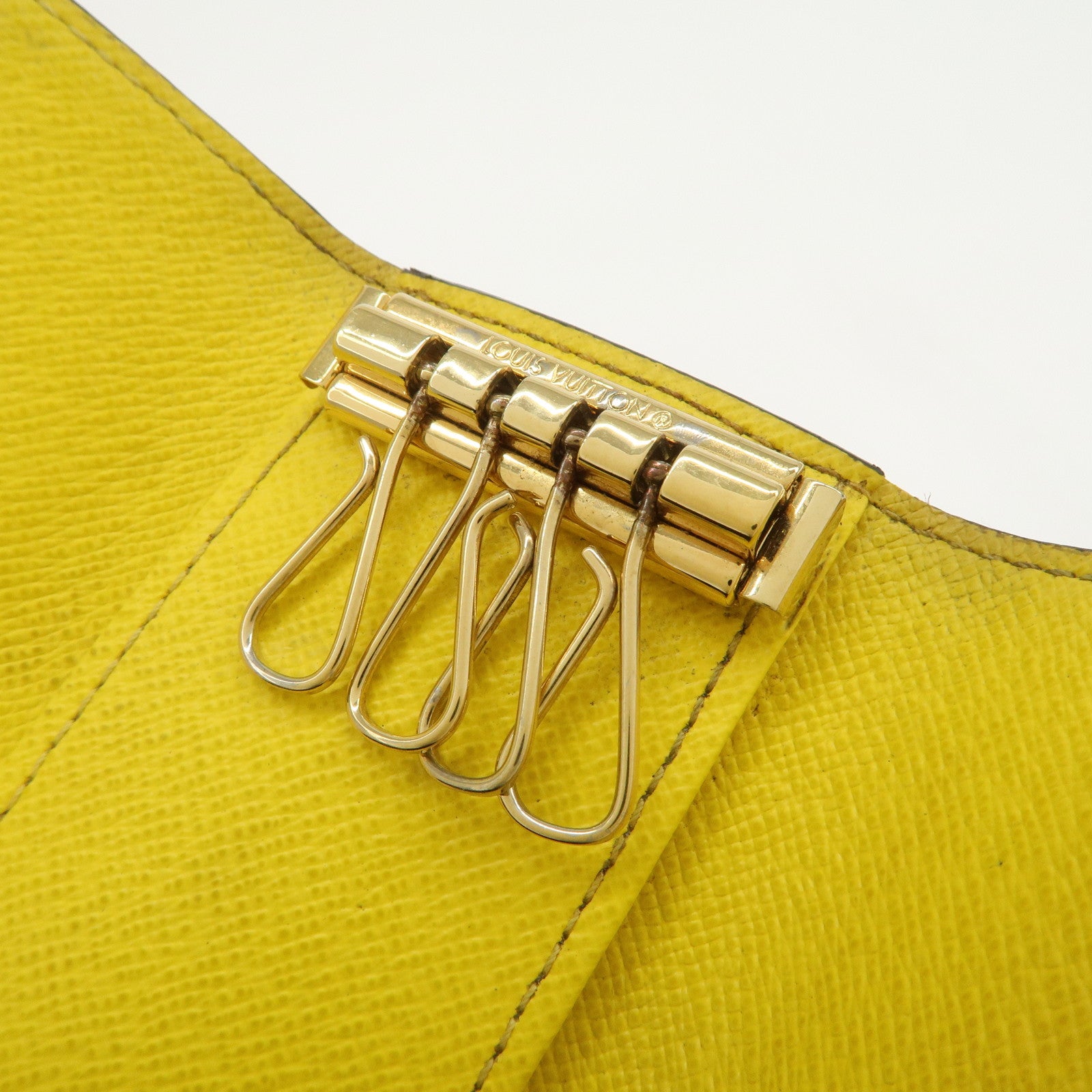 Louis Vuitton Monogram Multicles 4 Key Rings Key Case Jaune M81938