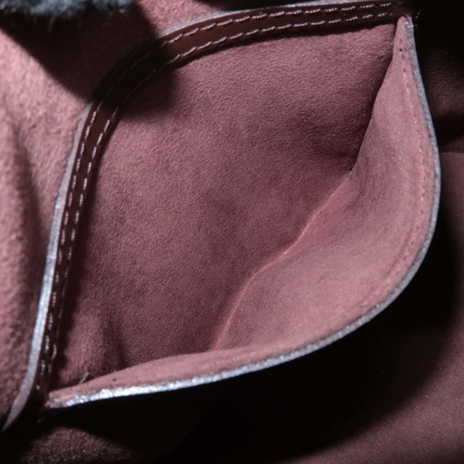 Louis Vuitton Epi Leather Alma PM Hand Bag Mocha Brown M5214D Used