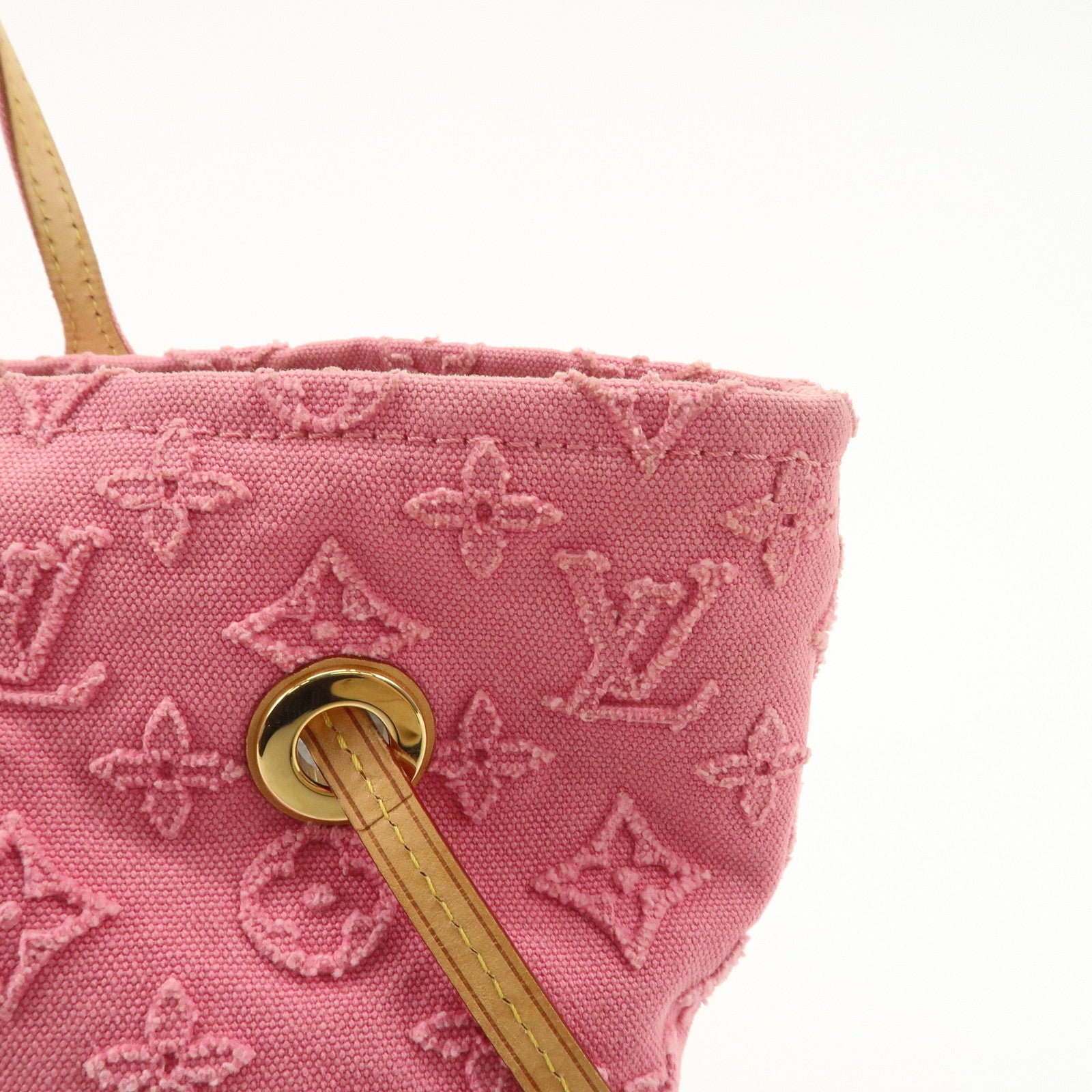 Louis Vuitton Monogram Stone Neverfull MM Tote Bag Shoulder Bag Rose M40834