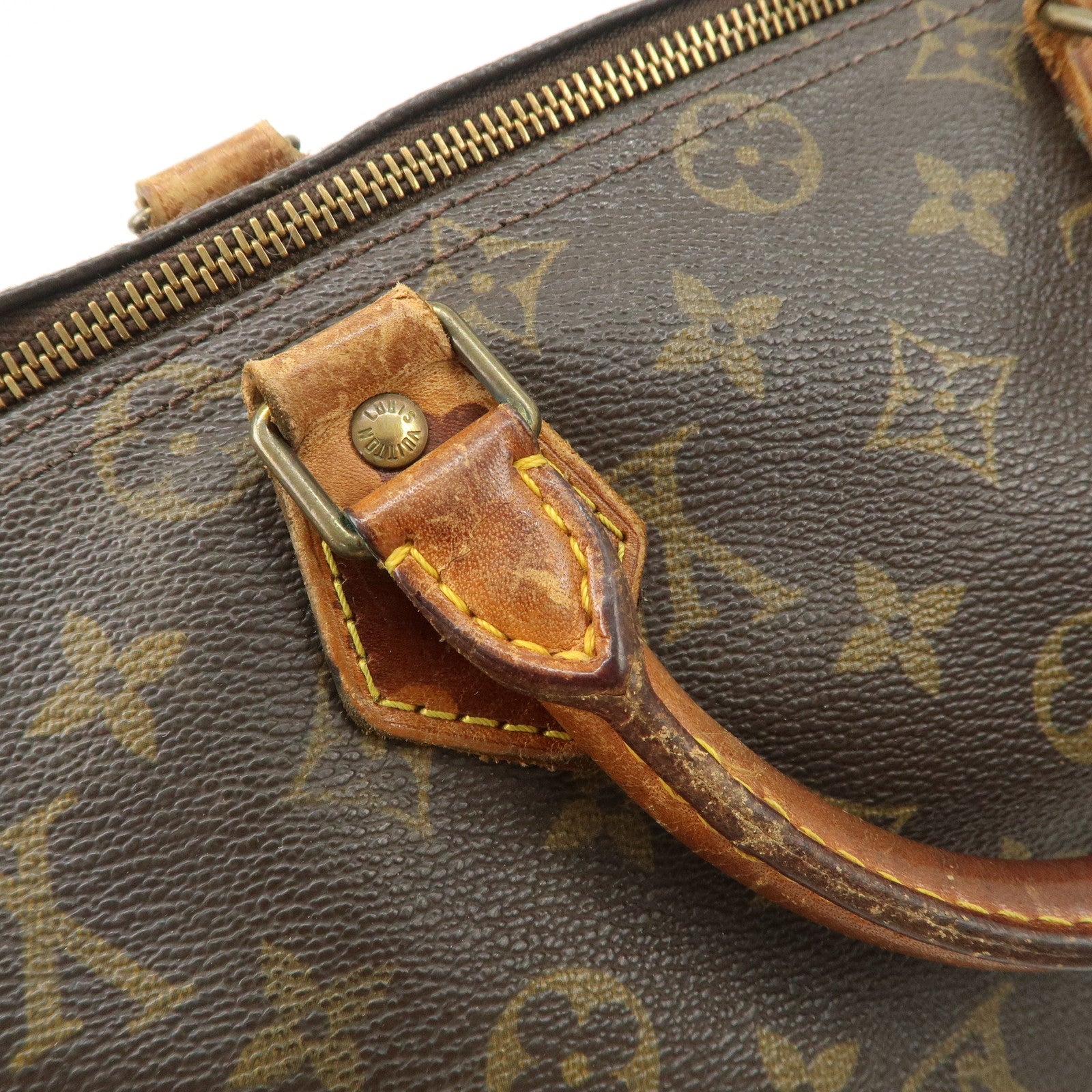 Louis Vuitton Monogram Speedy 30 Boston Bag Hand Bag M41526 Used